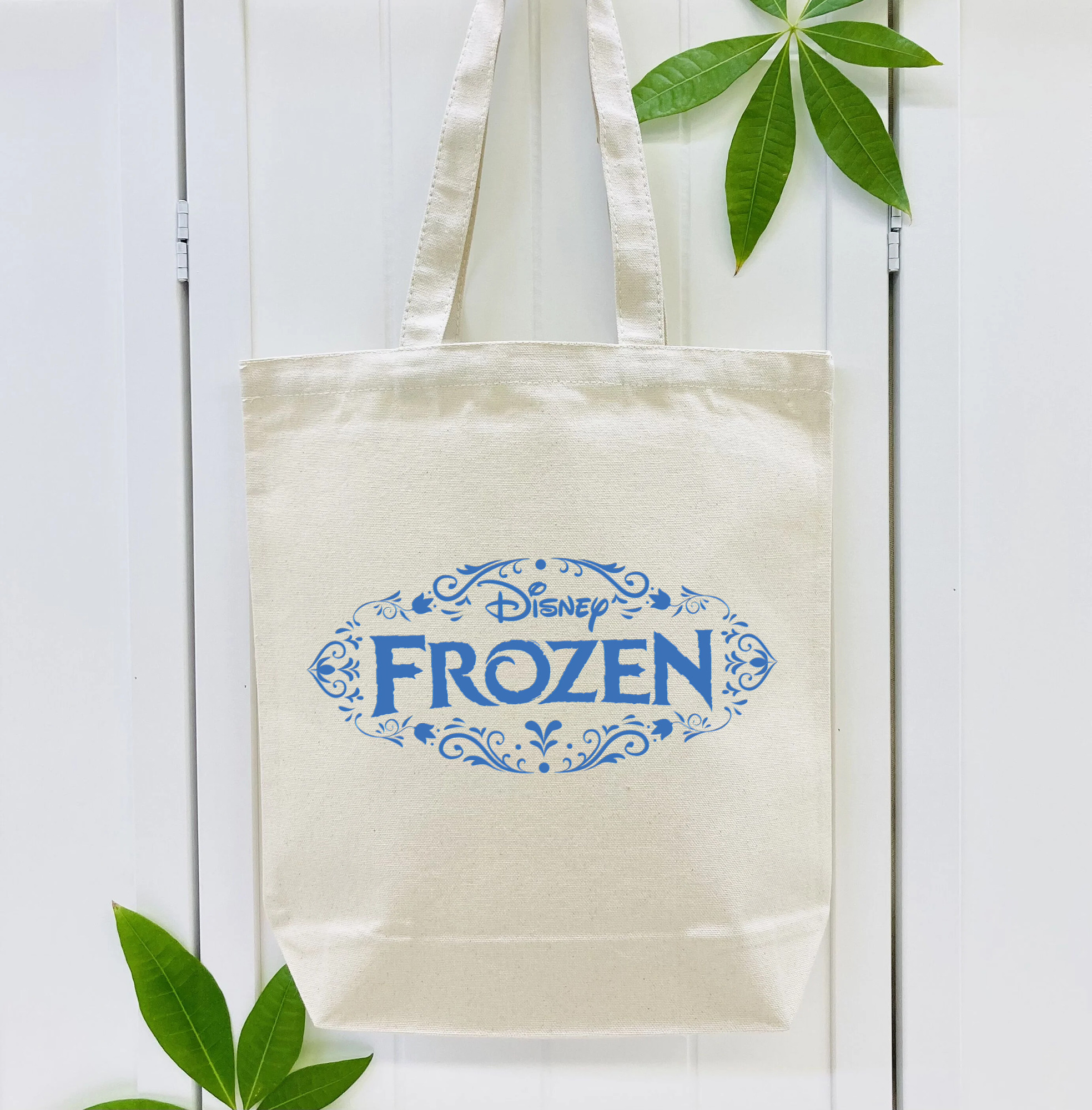 アナと雪の女王 アンナ エルサ Frozen Anna Elsa 縦型キャンバス生地手提げバッグ　トートバッグ