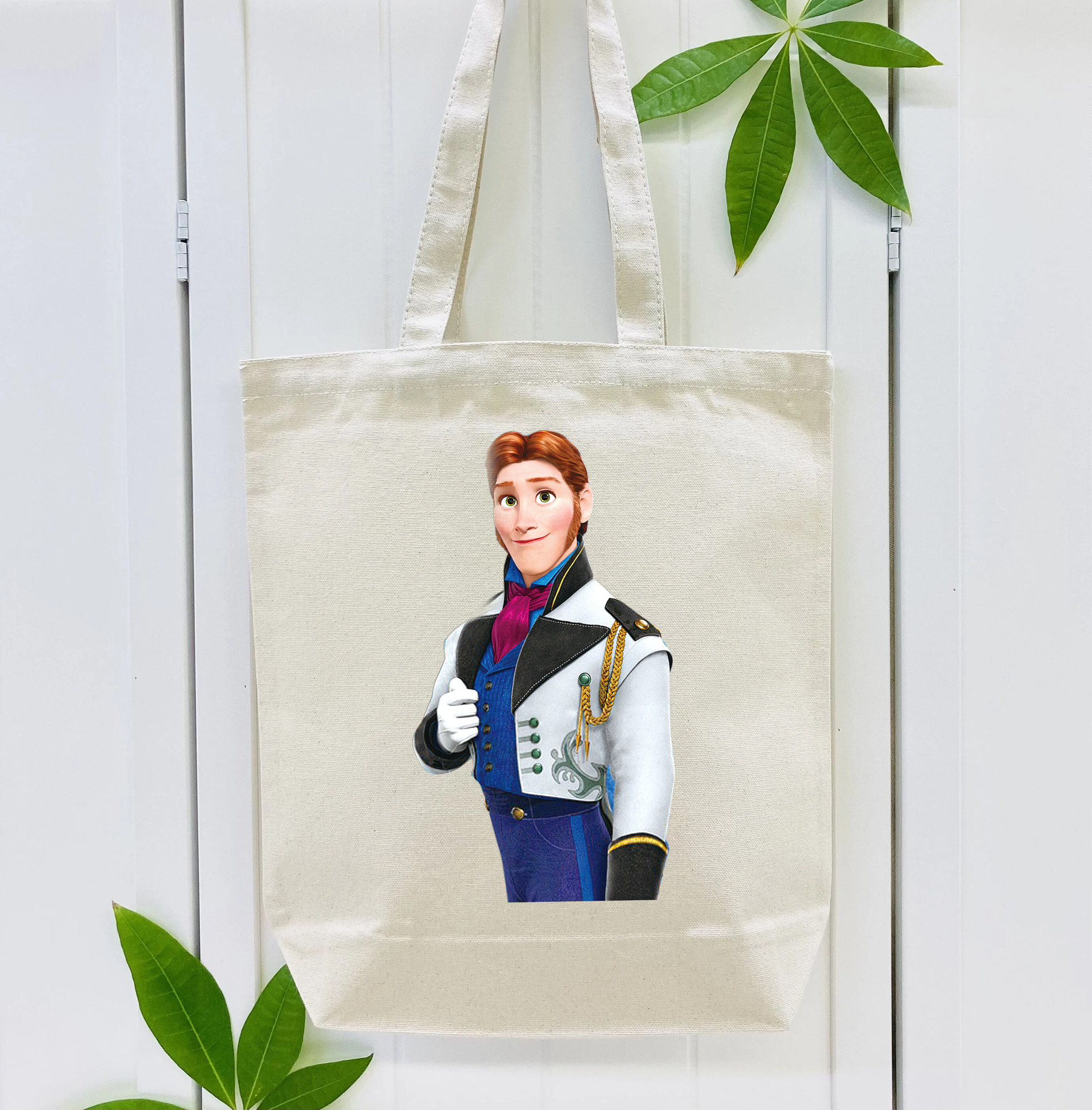 アナと雪の女王 アンナ エルサ Frozen Anna Elsa 縦型キャンバス生地手提げバッグ　トートバッグ