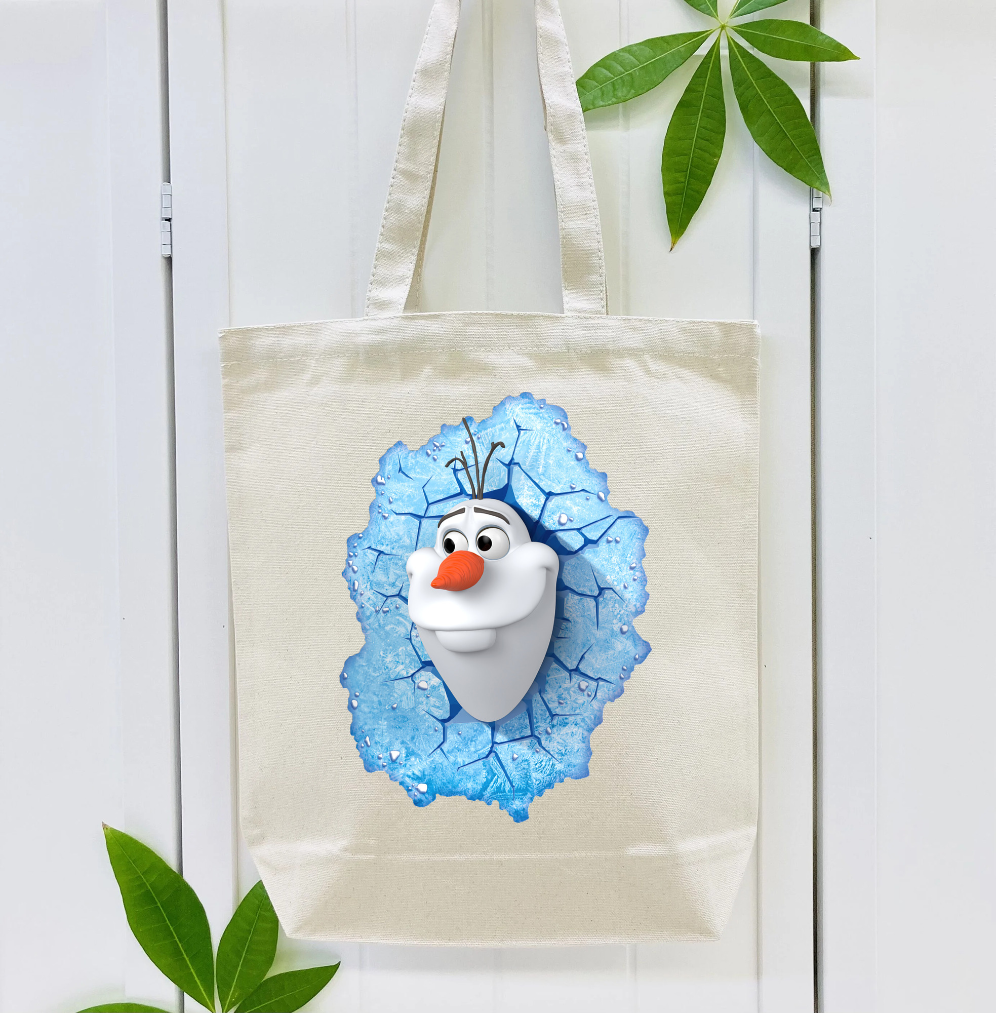 アナと雪の女王 アンナ エルサ Frozen Anna Elsa 縦型キャンバス生地手提げバッグ　トートバッグ