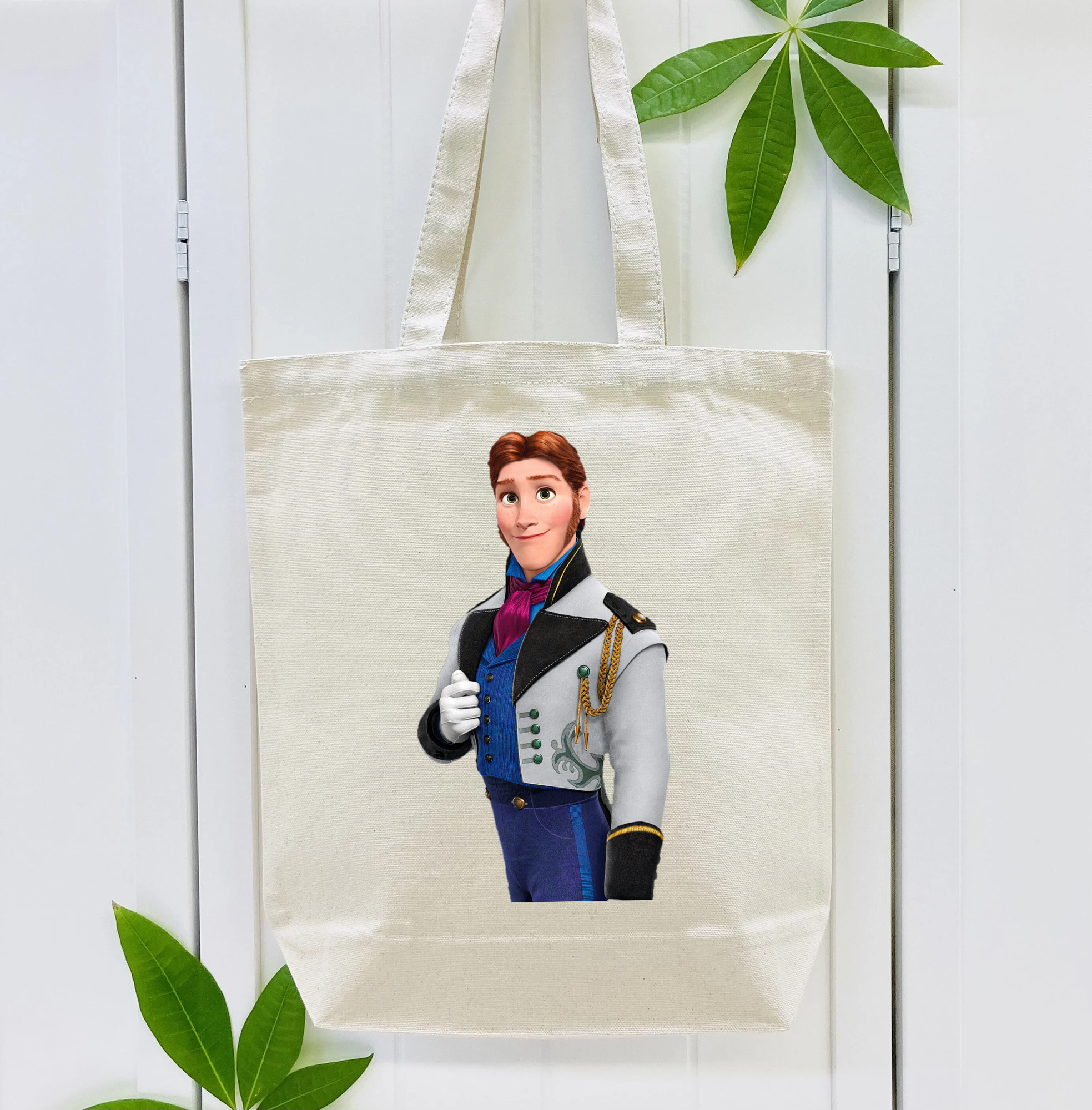 アナと雪の女王 アンナ エルサ Frozen Anna Elsa 縦型キャンバス生地手提げバッグ　トートバッグ
