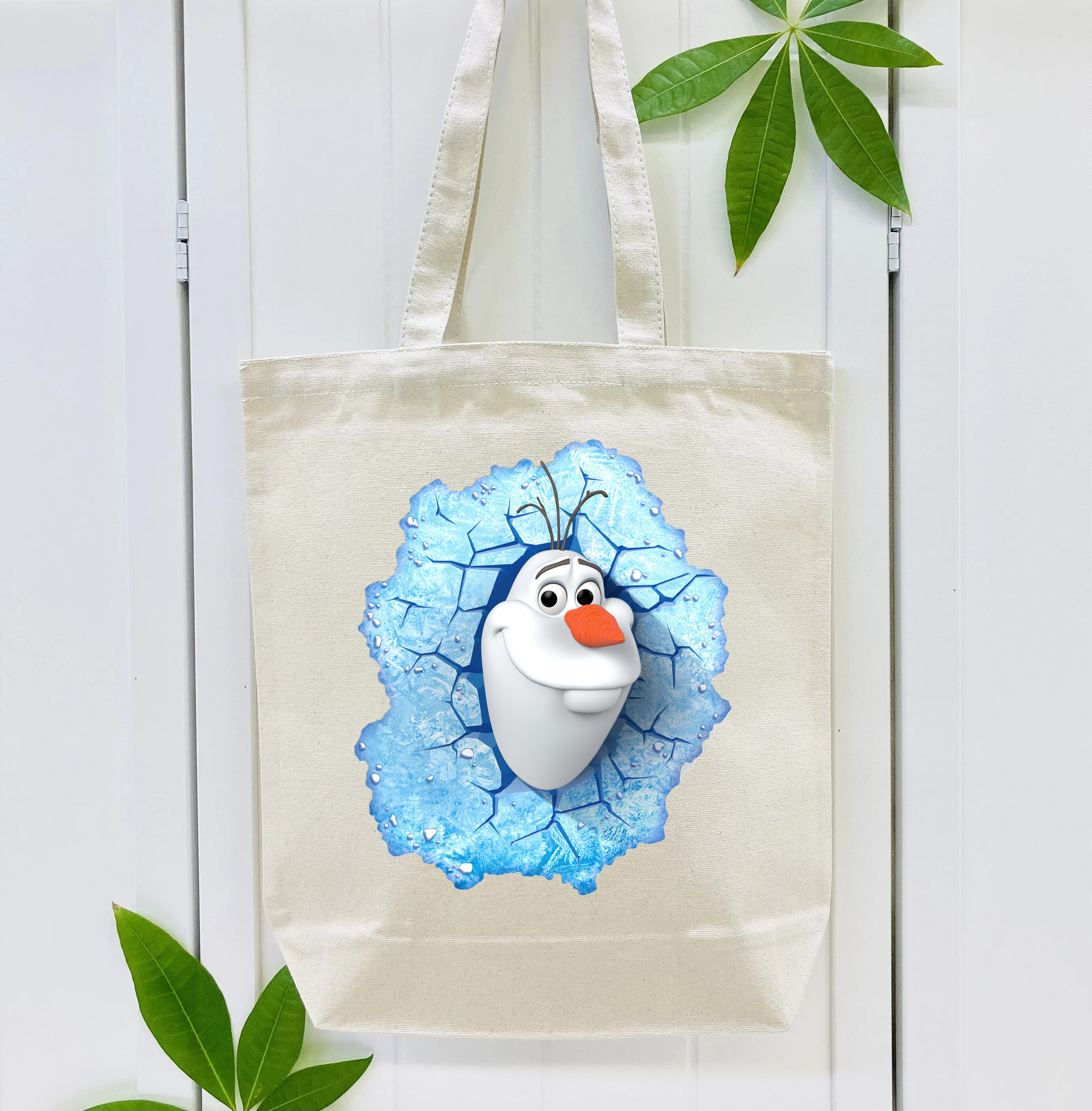 アナと雪の女王 アンナ エルサ Frozen Anna Elsa 縦型キャンバス生地手提げバッグ　トートバッグ