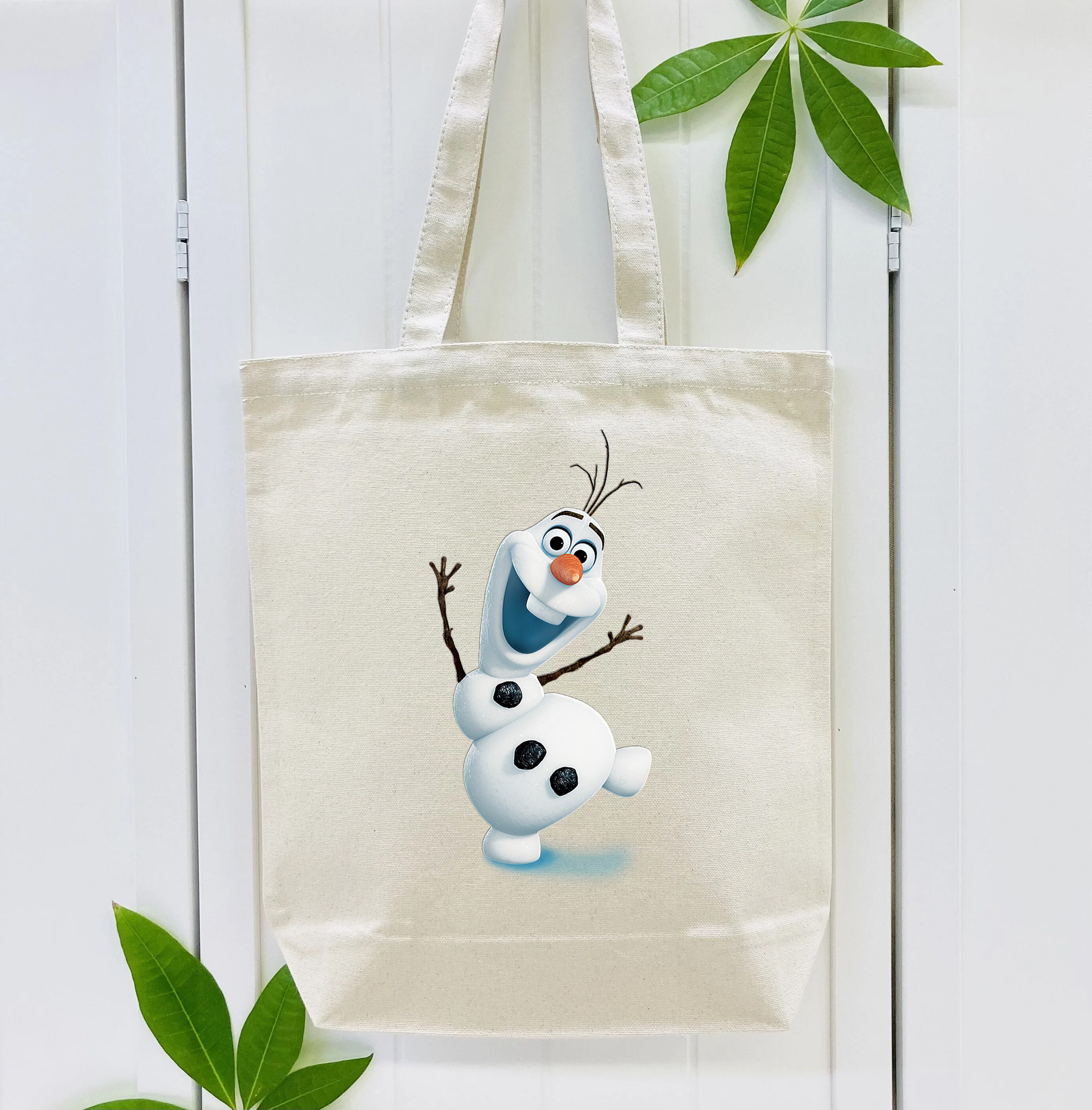 アナと雪の女王 アンナ エルサ Frozen Anna Elsa 縦型キャンバス生地手提げバッグ　トートバッグ