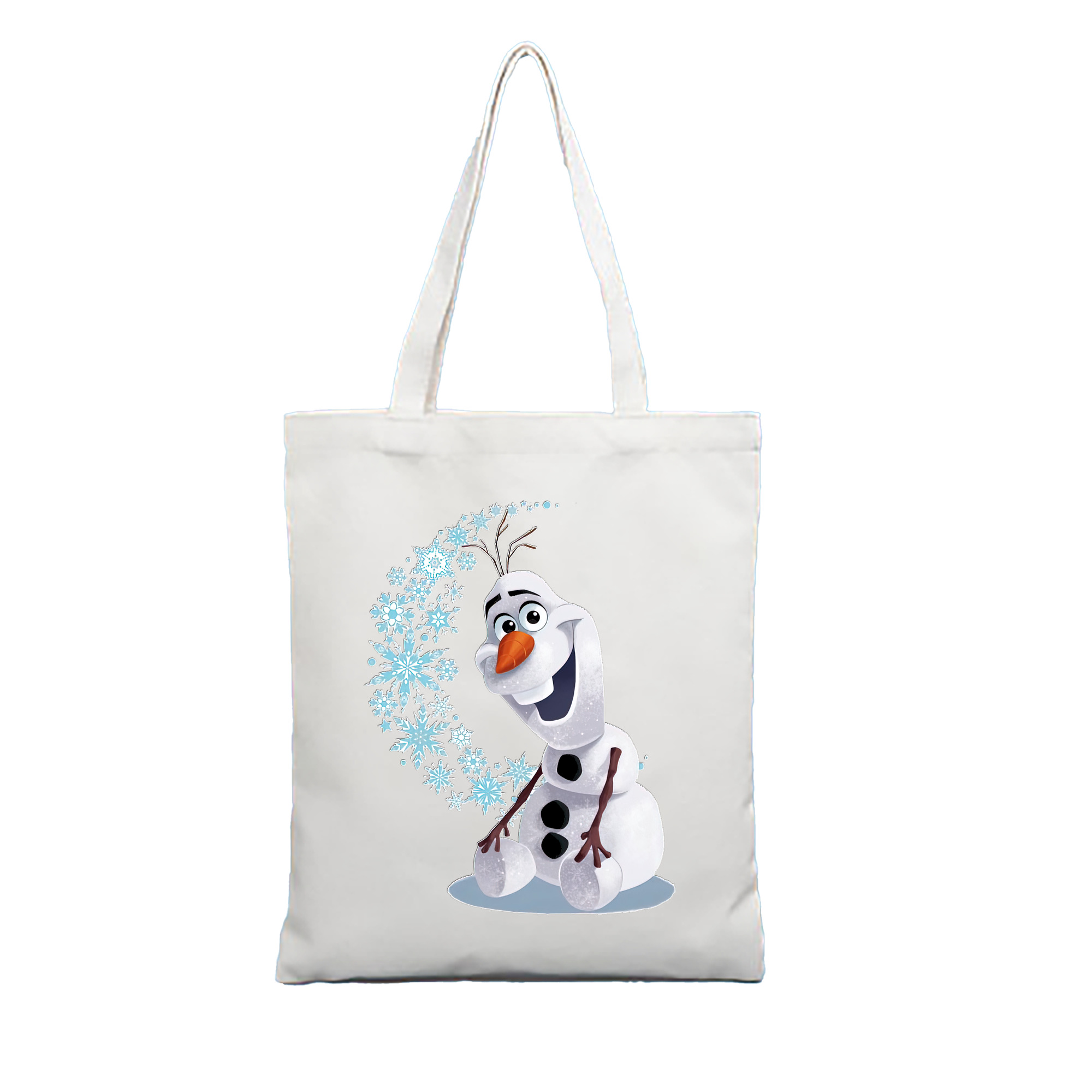（画像用） アナと雪の女王 アンナ エルサ Frozen Anna Elsa 縦型キャンバス生地手提げバッグ　トートバッグ