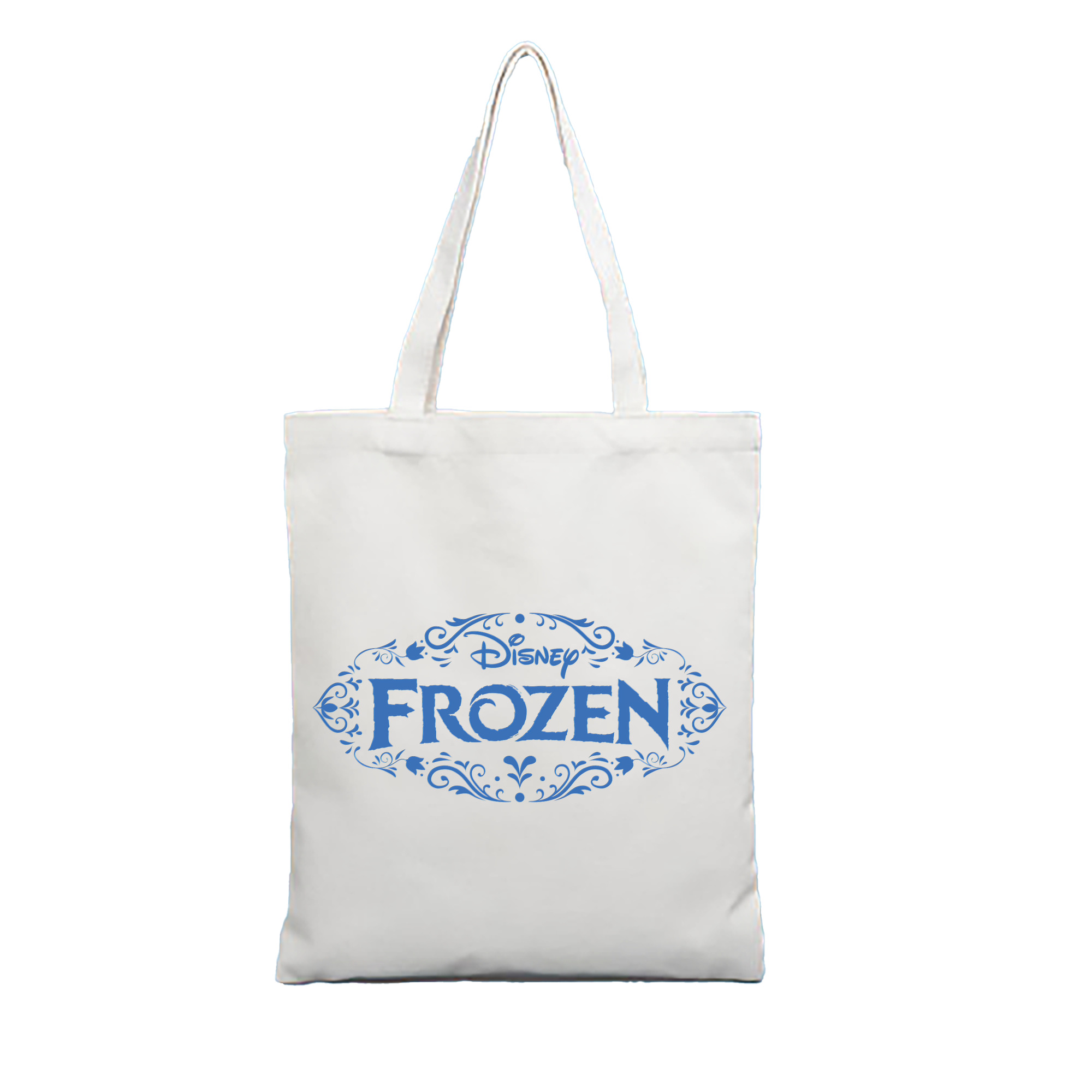 （画像用） アナと雪の女王 アンナ エルサ Frozen Anna Elsa 縦型キャンバス生地手提げバッグ　トートバッグ