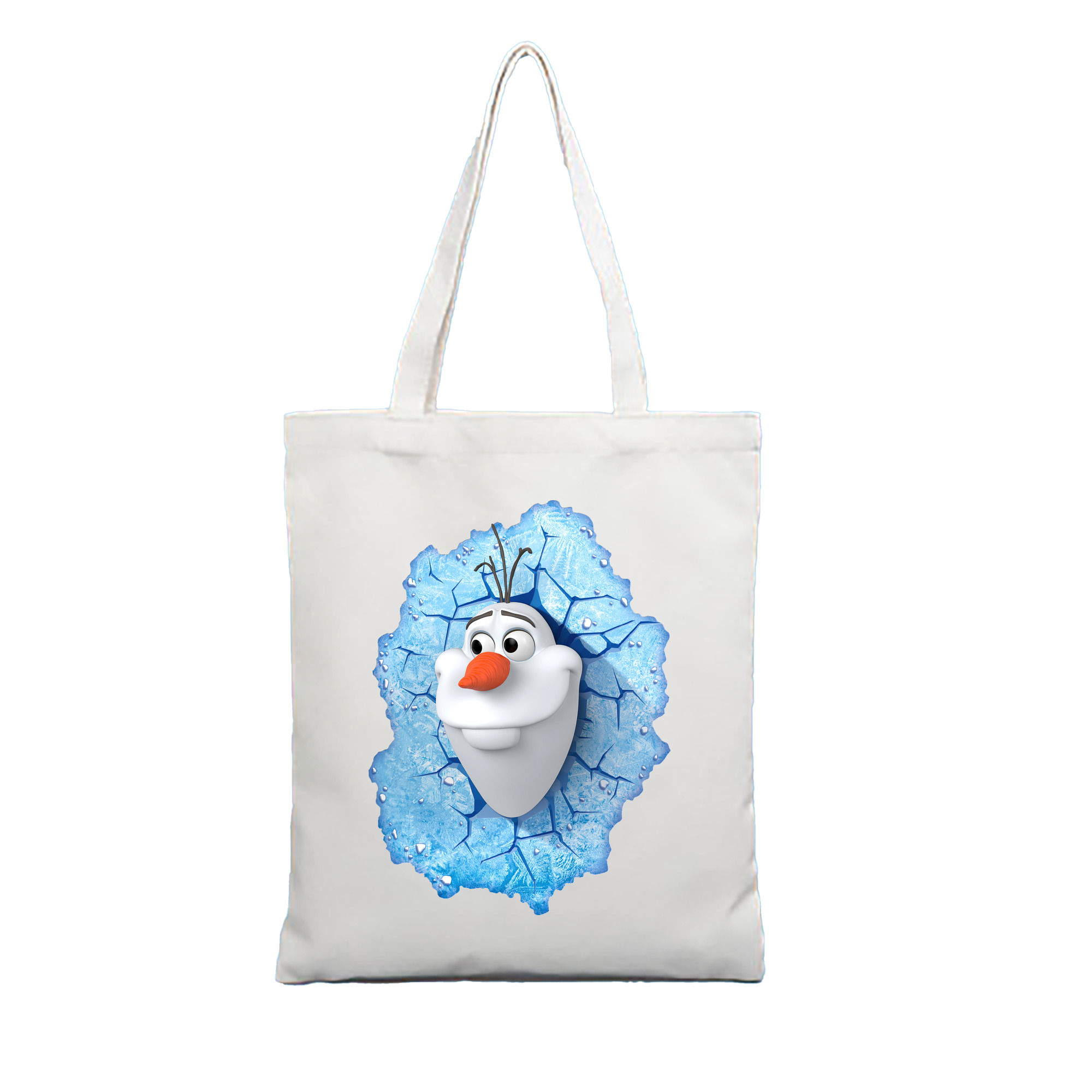 （画像用） アナと雪の女王 アンナ エルサ Frozen Anna Elsa 縦型キャンバス生地手提げバッグ　トートバッグ