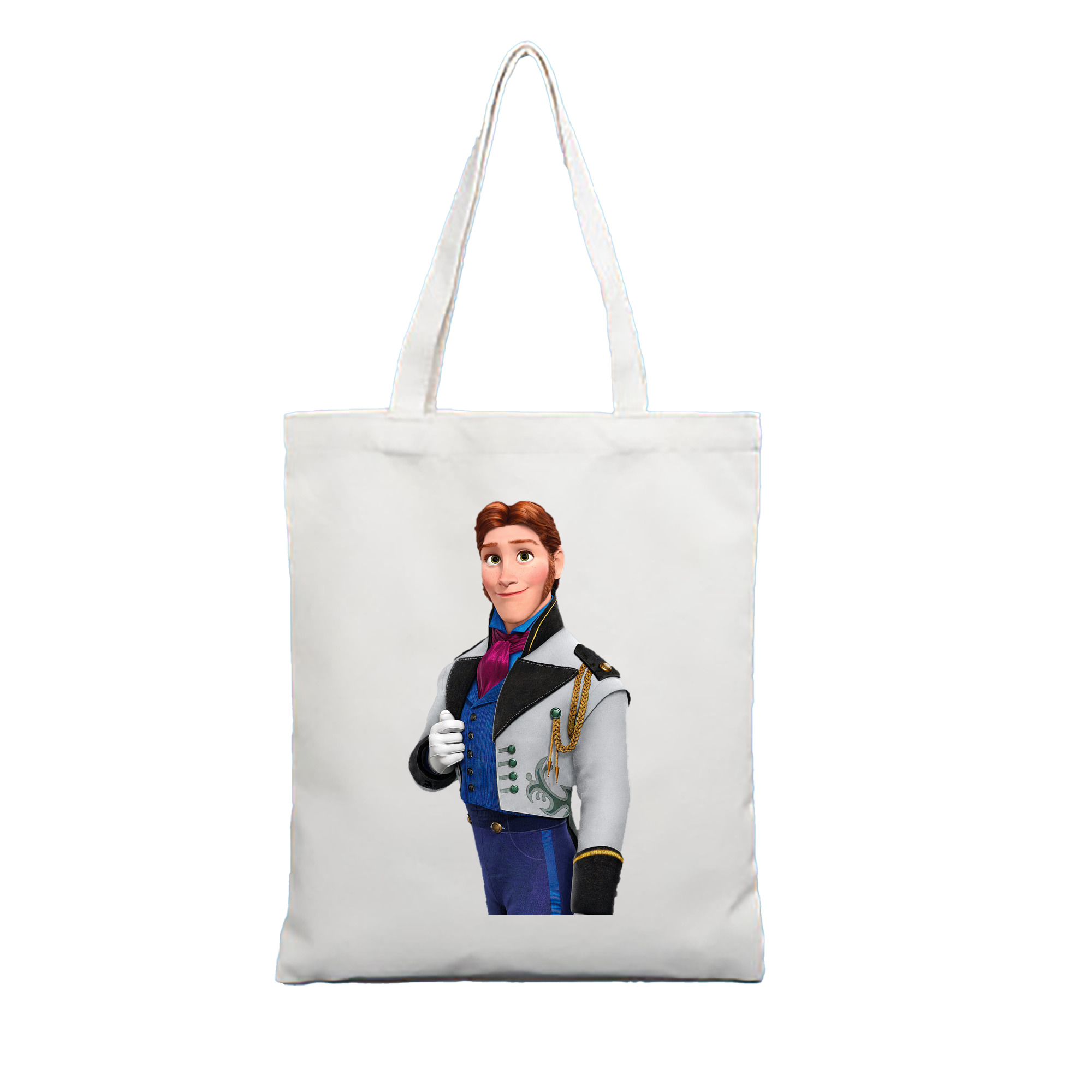 （画像用） アナと雪の女王 アンナ エルサ Frozen Anna Elsa 縦型キャンバス生地手提げバッグ　トートバッグ