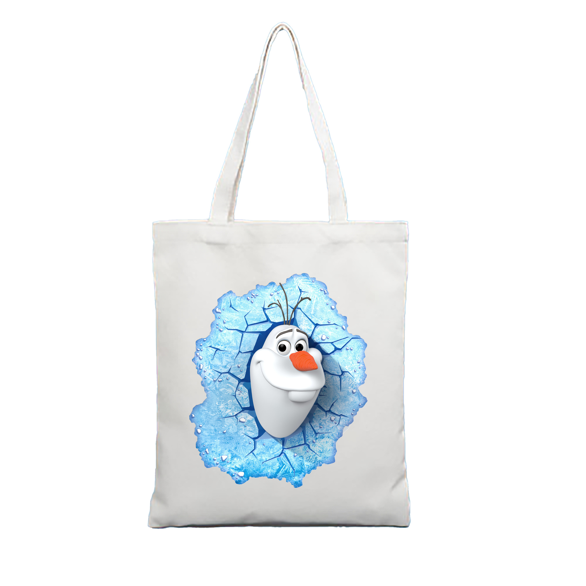 （画像用） アナと雪の女王 アンナ エルサ Frozen Anna Elsa 縦型キャンバス生地手提げバッグ　トートバッグ