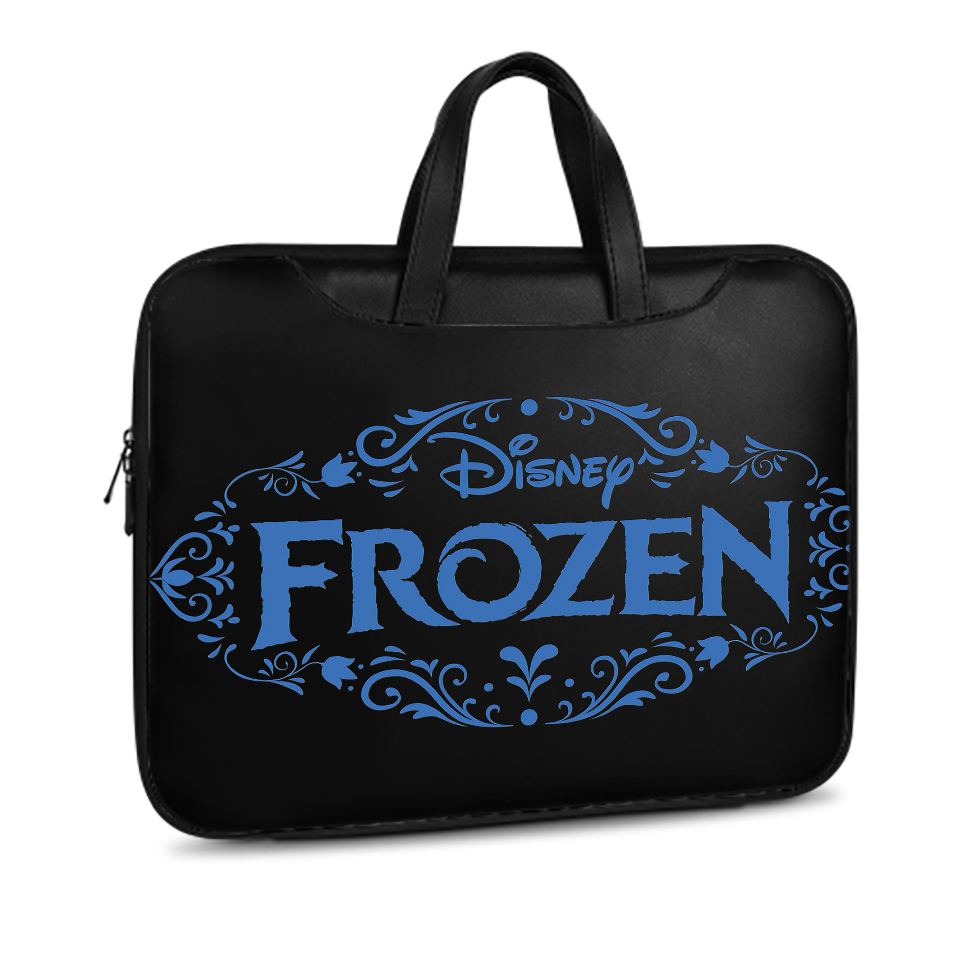 （画像用） アナと雪の女王 アンナ エルサ Frozen Anna Elsa レザーラップトップバッグ　ノートパソコンケース