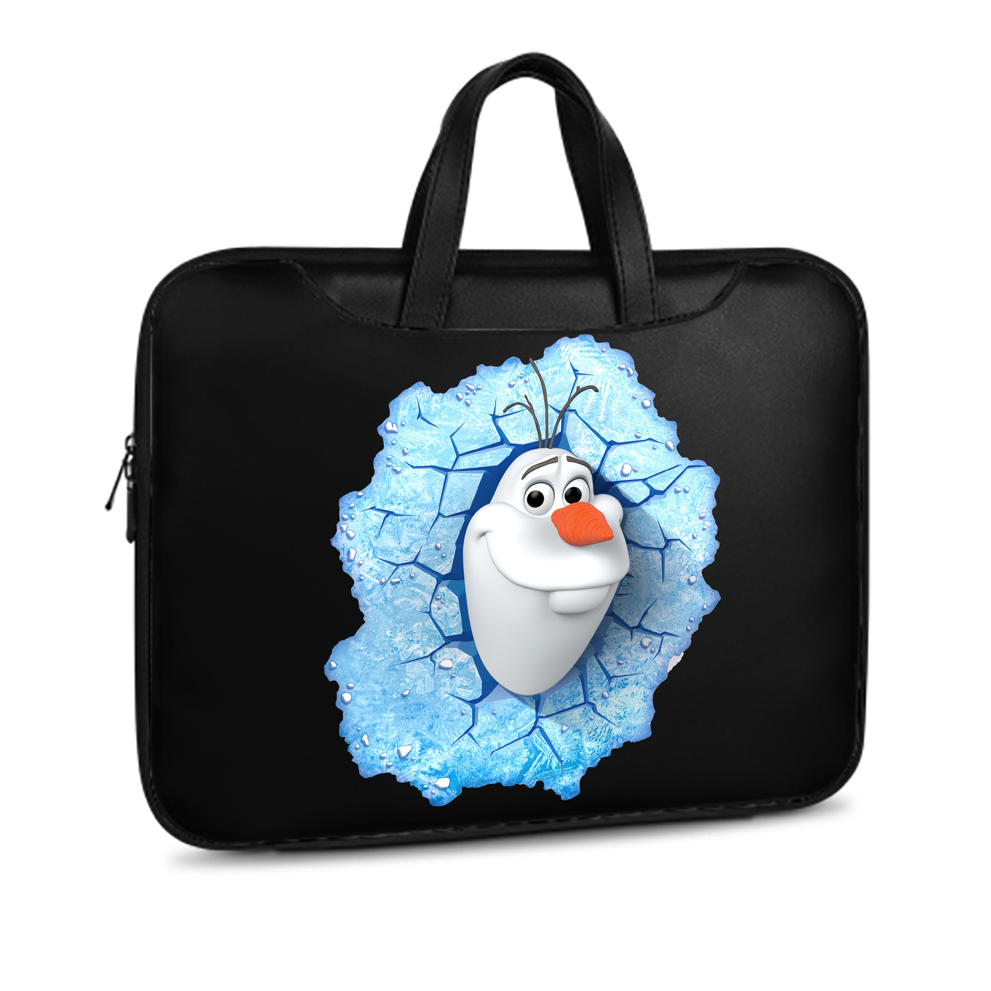 （画像用） アナと雪の女王 アンナ エルサ Frozen Anna Elsa レザーラップトップバッグ　ノートパソコンケース