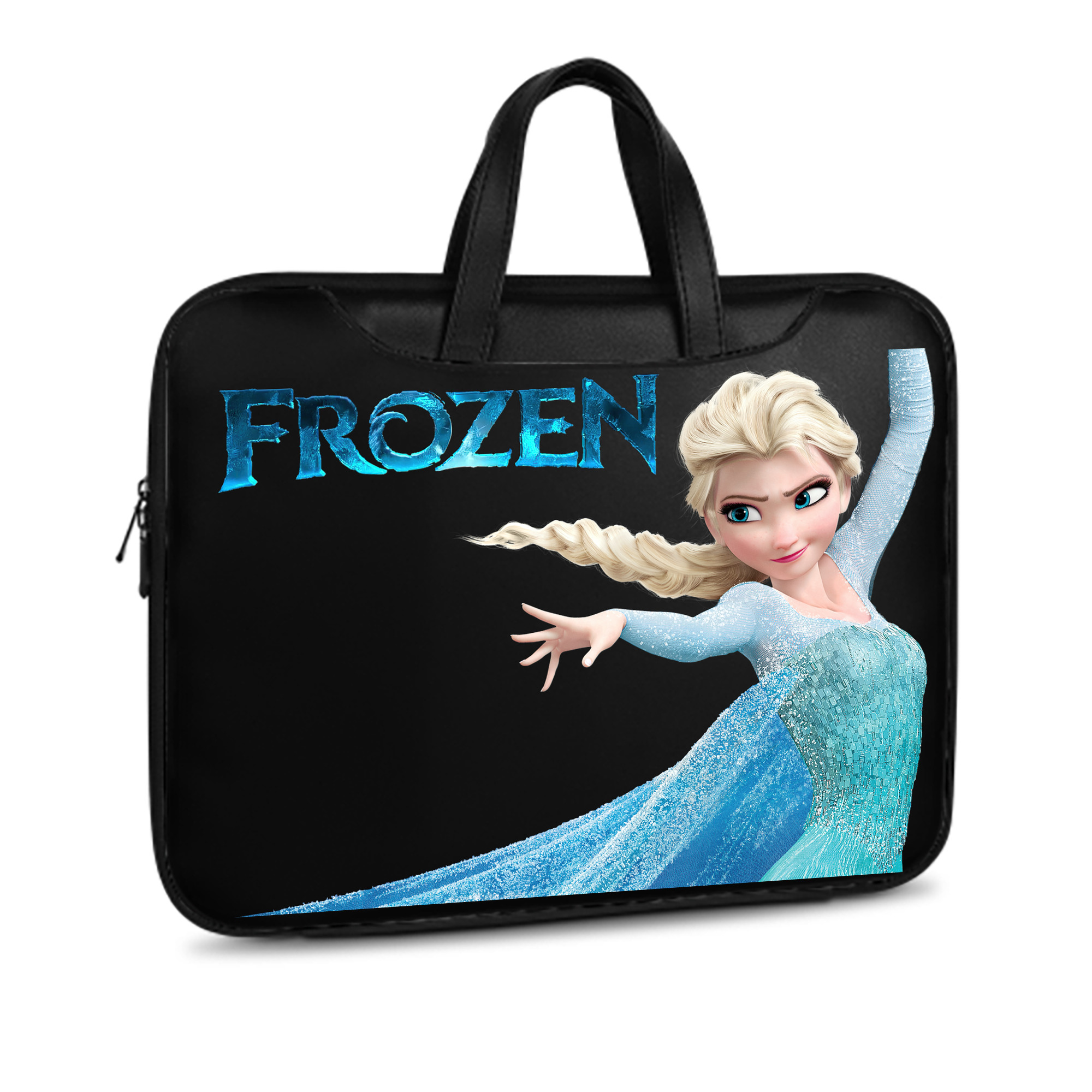 （画像用） アナと雪の女王 アンナ エルサ Frozen Anna Elsa レザーラップトップバッグ　ノートパソコンケース