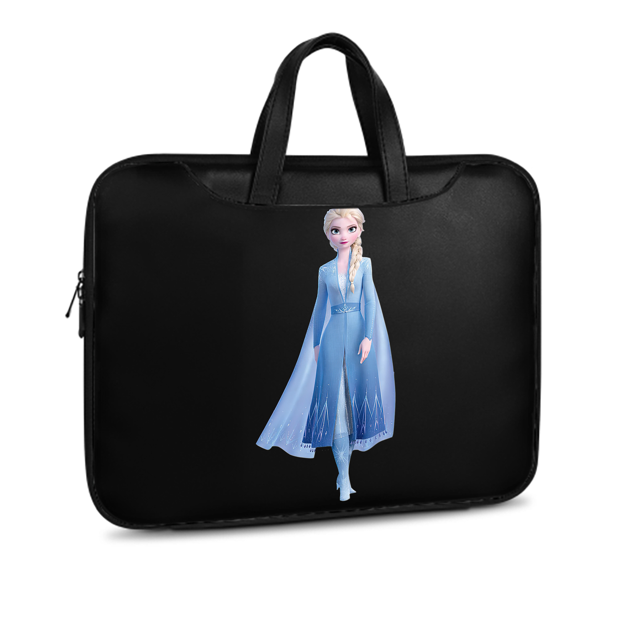 （画像用） アナと雪の女王 アンナ エルサ Frozen Anna Elsa レザーラップトップバッグ　ノートパソコンケース