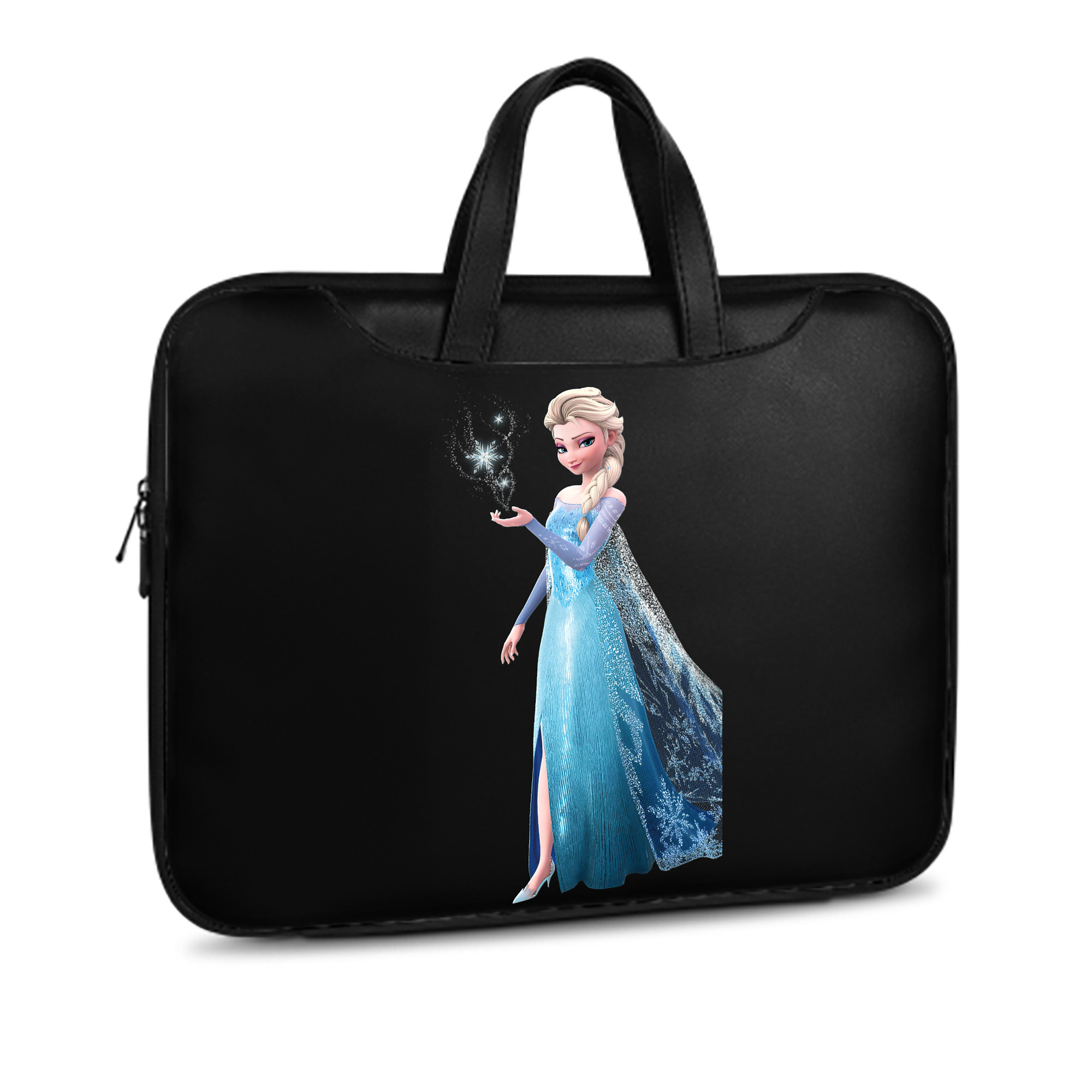 （画像用） アナと雪の女王 アンナ エルサ Frozen Anna Elsa レザーラップトップバッグ　ノートパソコンケース
