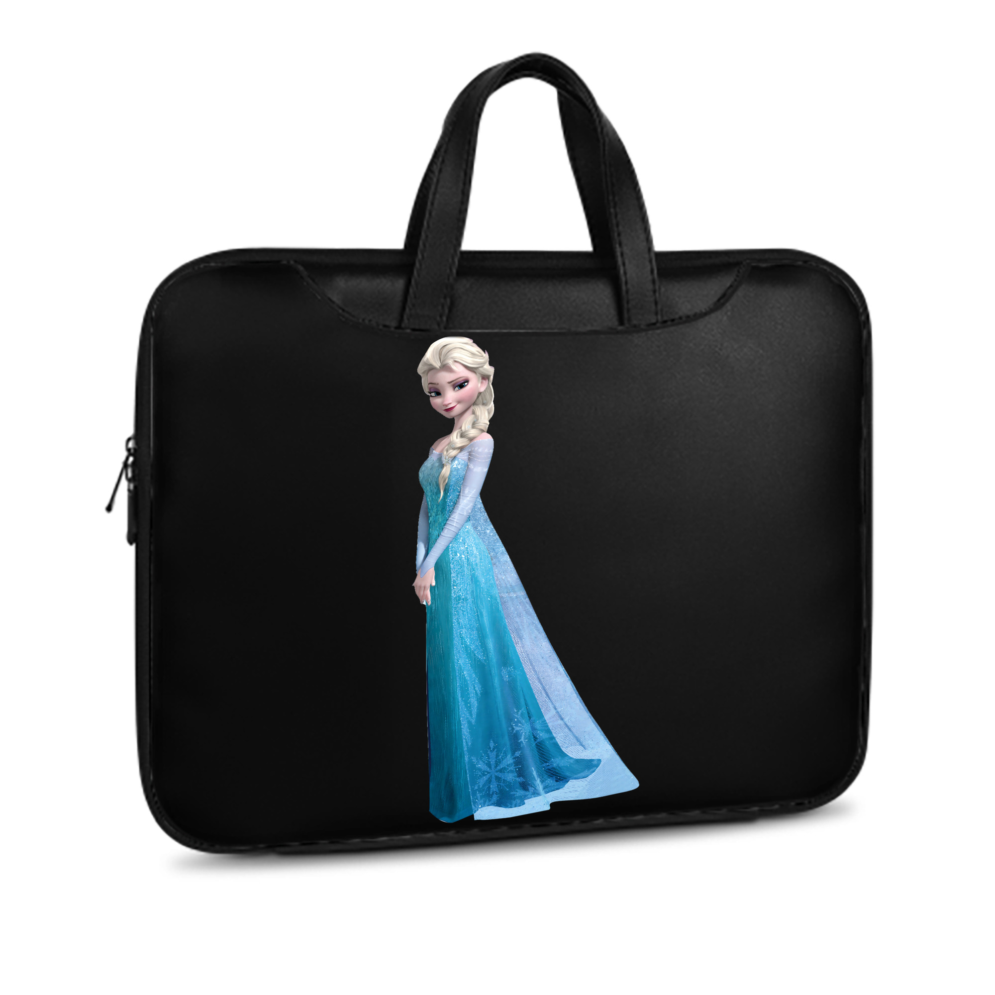 （画像用） アナと雪の女王 アンナ エルサ Frozen Anna Elsa レザーラップトップバッグ　ノートパソコンケース