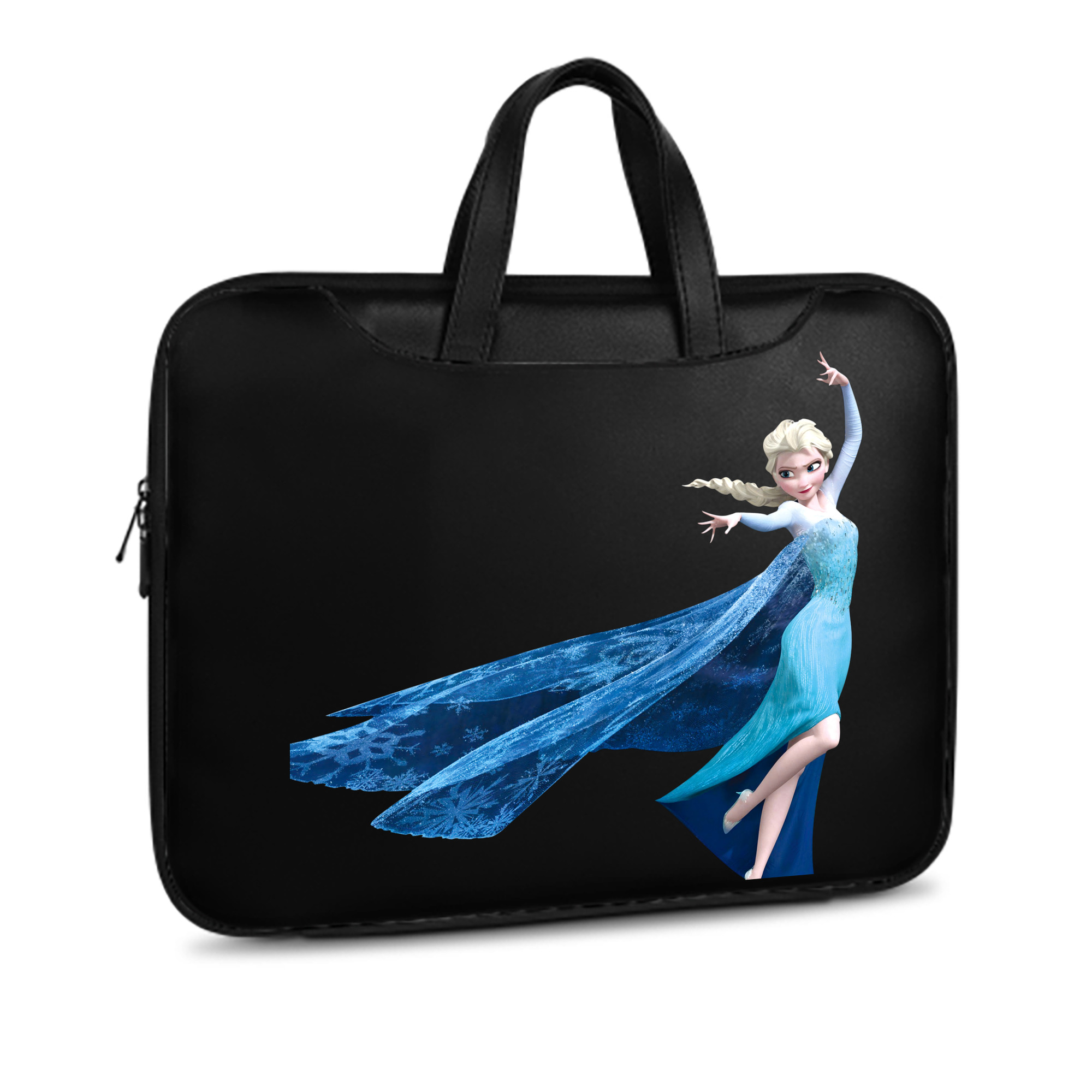 （画像用） アナと雪の女王 アンナ エルサ Frozen Anna Elsa レザーラップトップバッグ　ノートパソコンケース