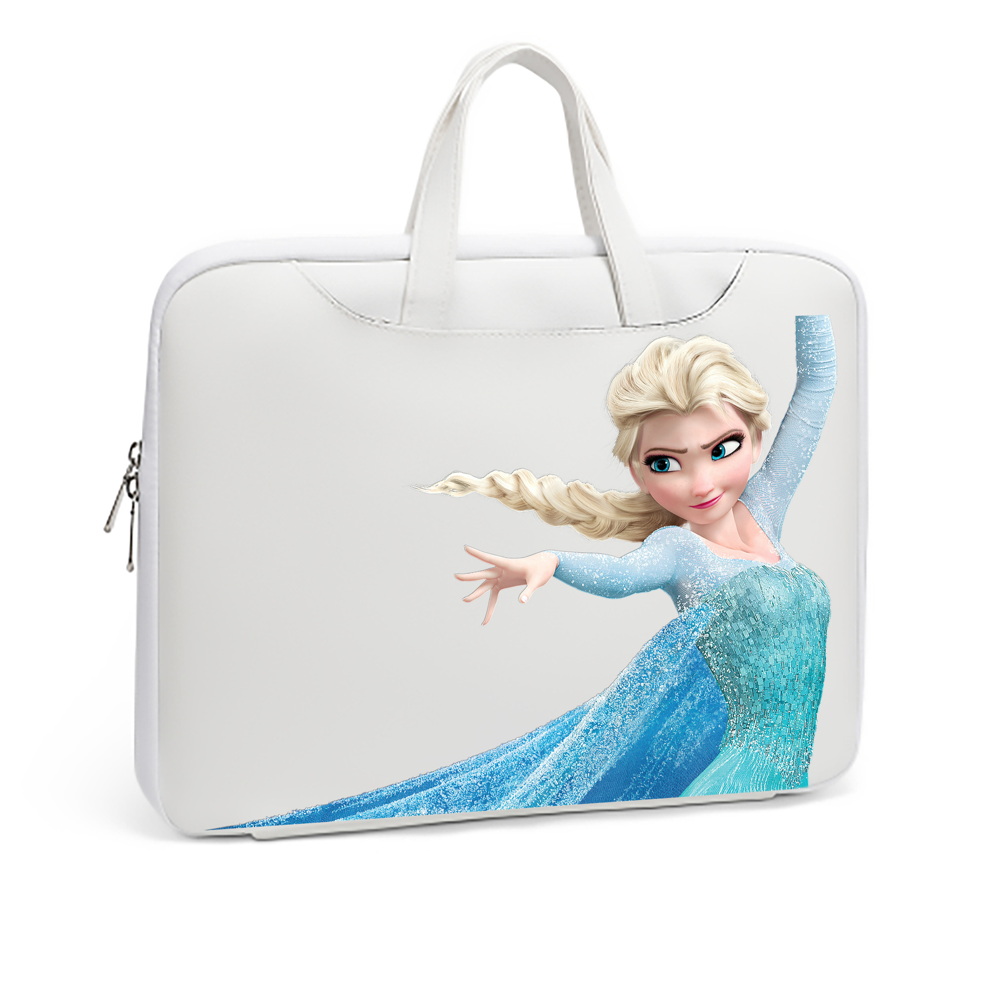 （画像用） アナと雪の女王 アンナ エルサ Frozen Anna Elsa レザーラップトップバッグ　ノートパソコンケース