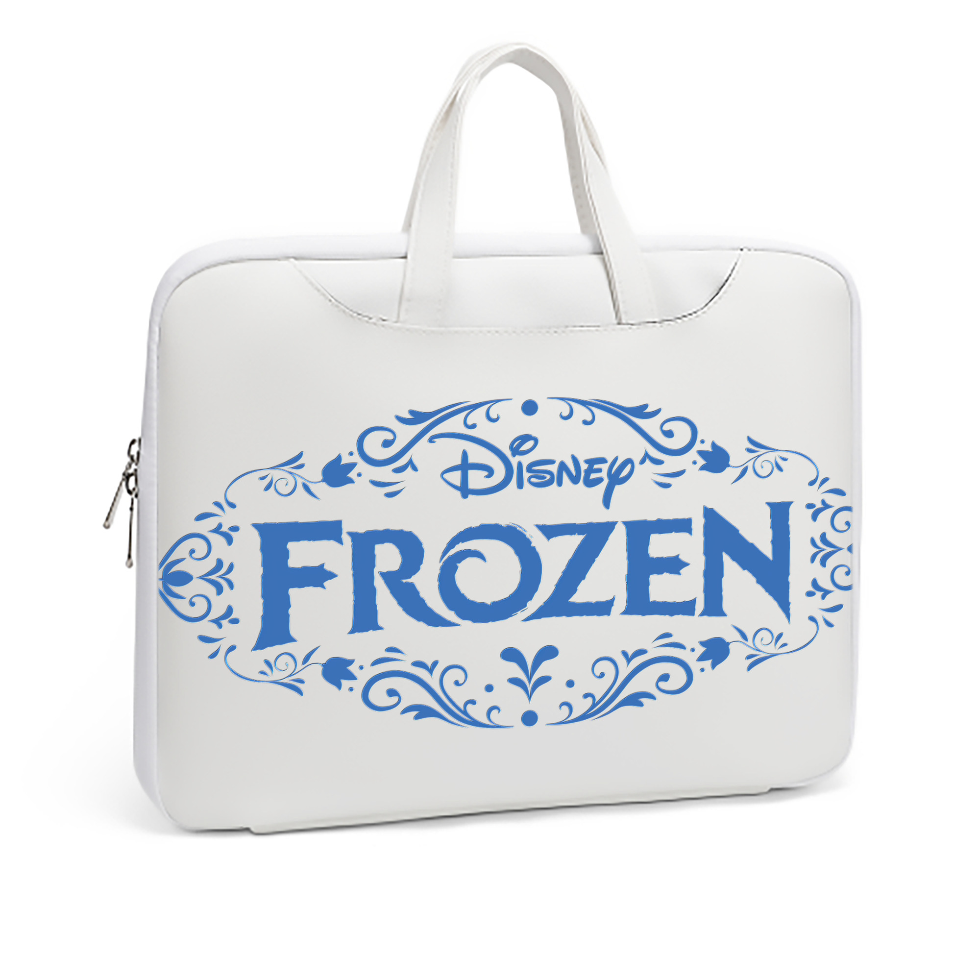 （画像用） アナと雪の女王 アンナ エルサ Frozen Anna Elsa レザーラップトップバッグ　ノートパソコンケース