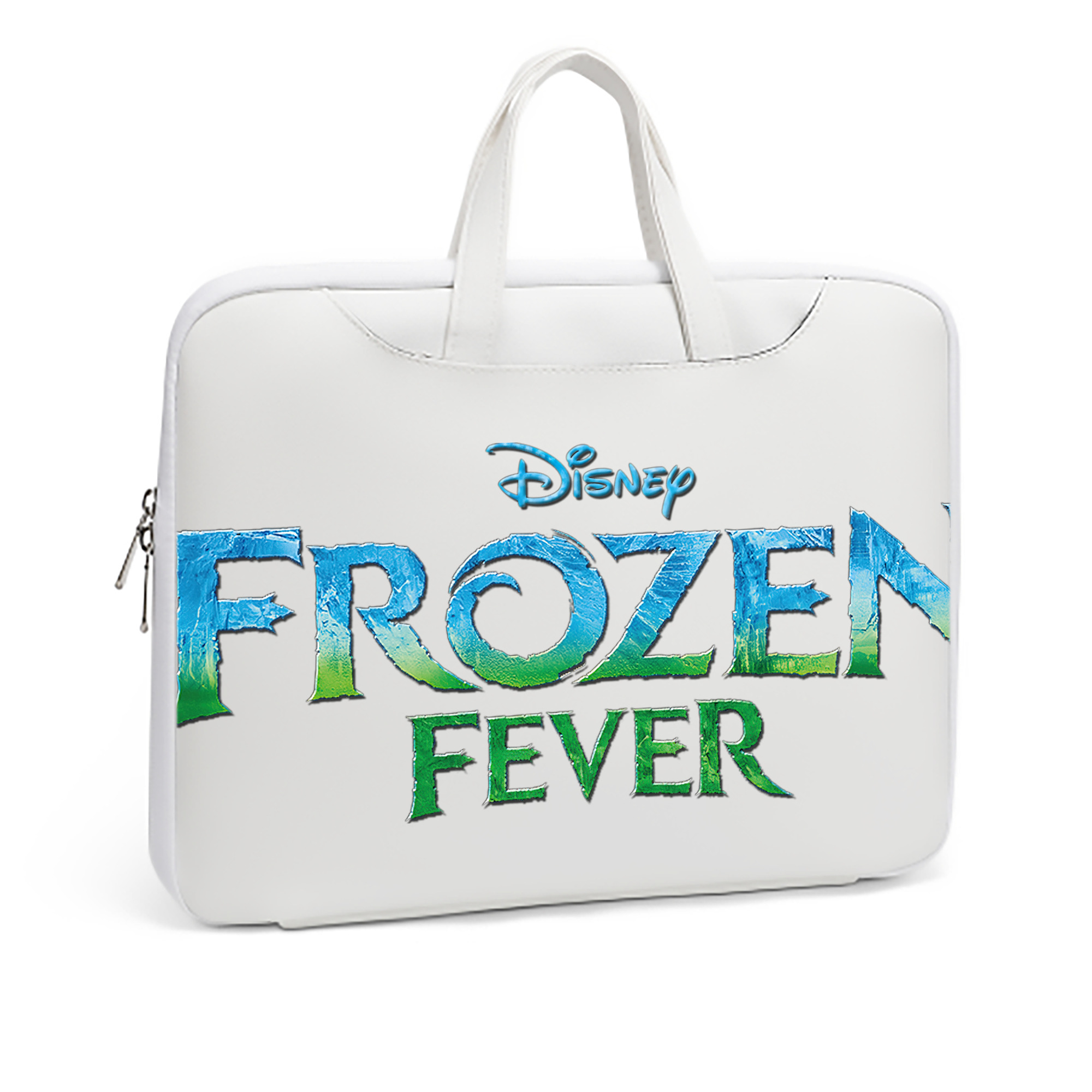 （画像用） アナと雪の女王 アンナ エルサ Frozen Anna Elsa レザーラップトップバッグ　ノートパソコンケース