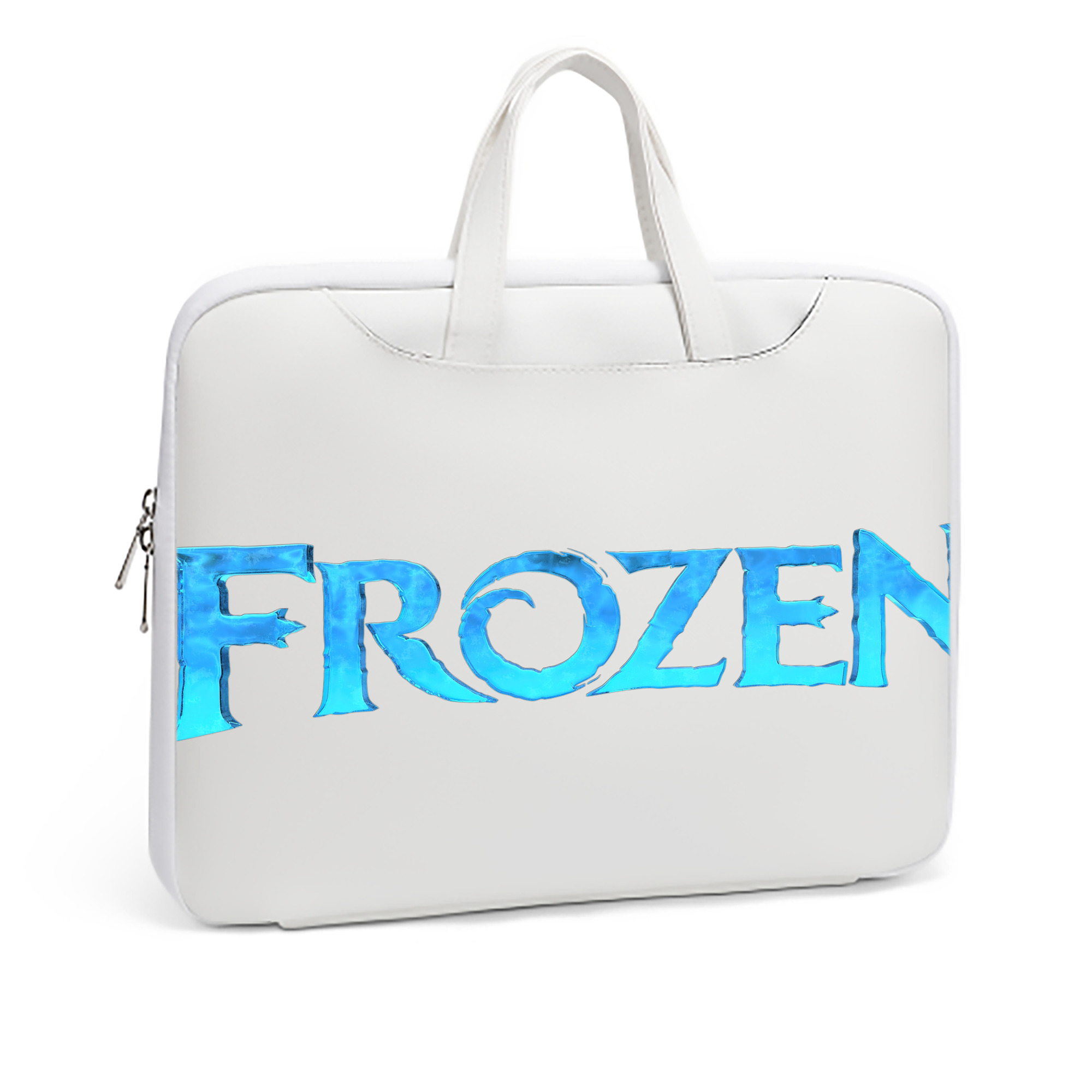 （画像用） アナと雪の女王 アンナ エルサ Frozen Anna Elsa レザーラップトップバッグ　ノートパソコンケース