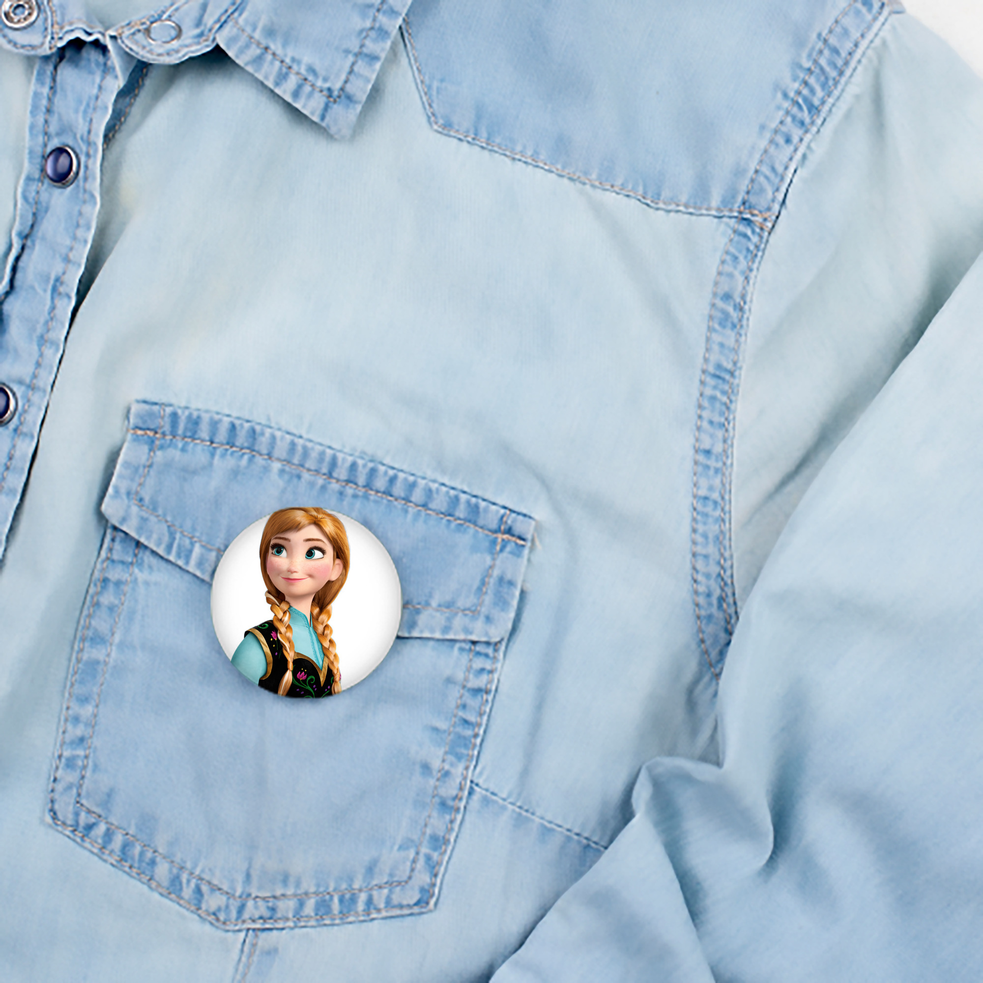 アナと雪の女王 アンナ エルサ Frozen Anna Elsa 6cm 缶バッジ 複数セット