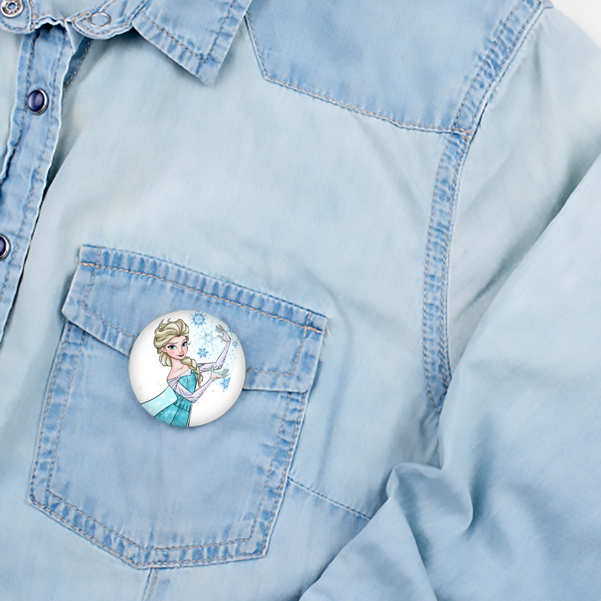 アナと雪の女王 アンナ エルサ Frozen Anna Elsa 6cm 缶バッジ 複数セット