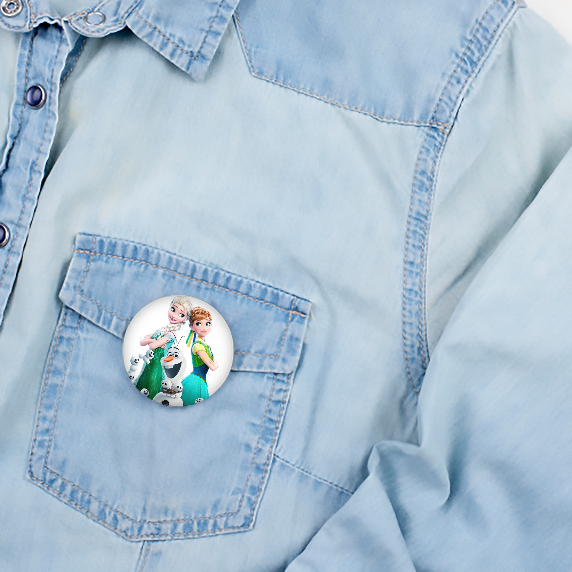 アナと雪の女王 アンナ エルサ Frozen Anna Elsa 6cm 缶バッジ 複数セット