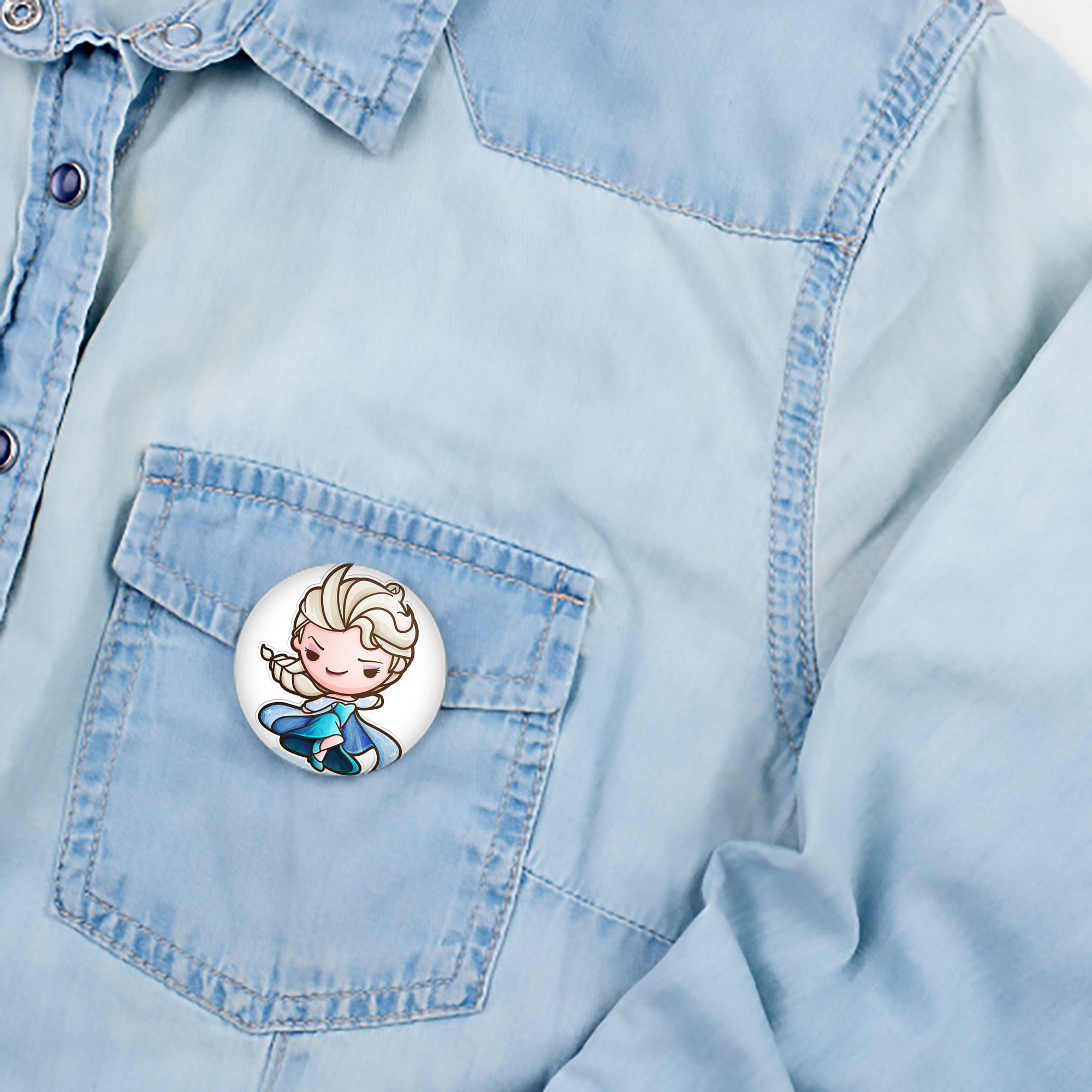 アナと雪の女王 アンナ エルサ Frozen Anna Elsa 6cm 缶バッジ 複数セット