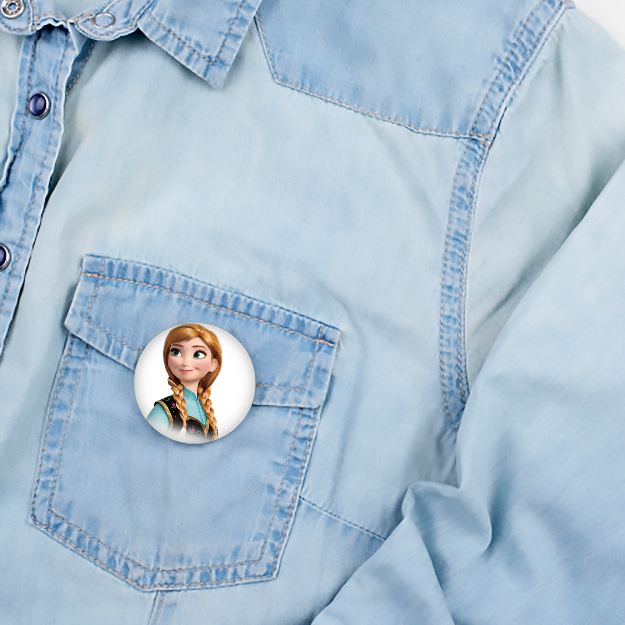アナと雪の女王 アンナ エルサ Frozen Anna Elsa 6cm 缶バッジ 複数セット