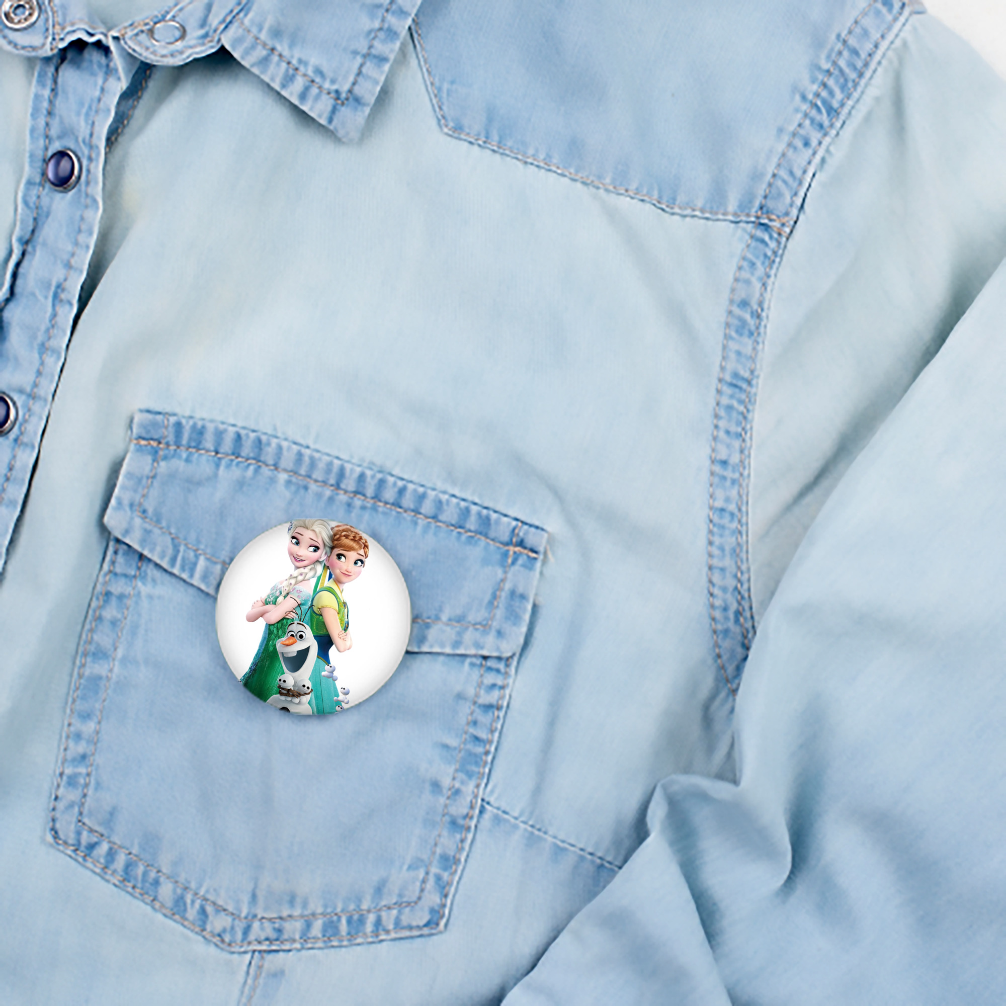 アナと雪の女王 アンナ エルサ Frozen Anna Elsa 6cm 缶バッジ 複数セット