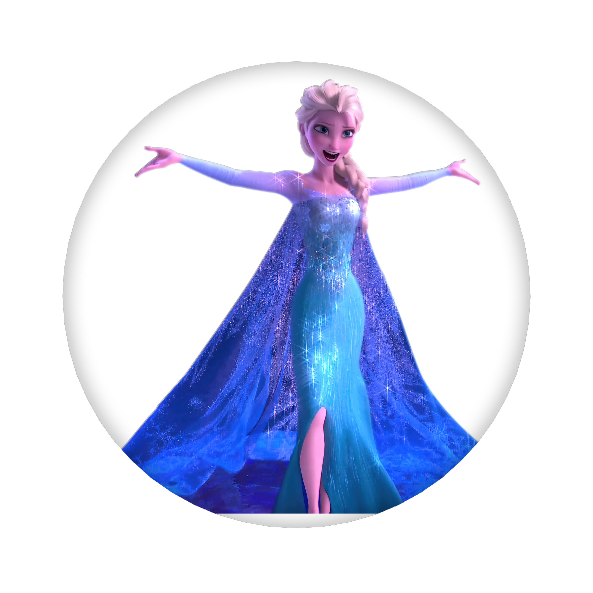 （画像用） アナと雪の女王 アンナ エルサ Frozen Anna Elsa 6cm 缶バッジ 複数セット