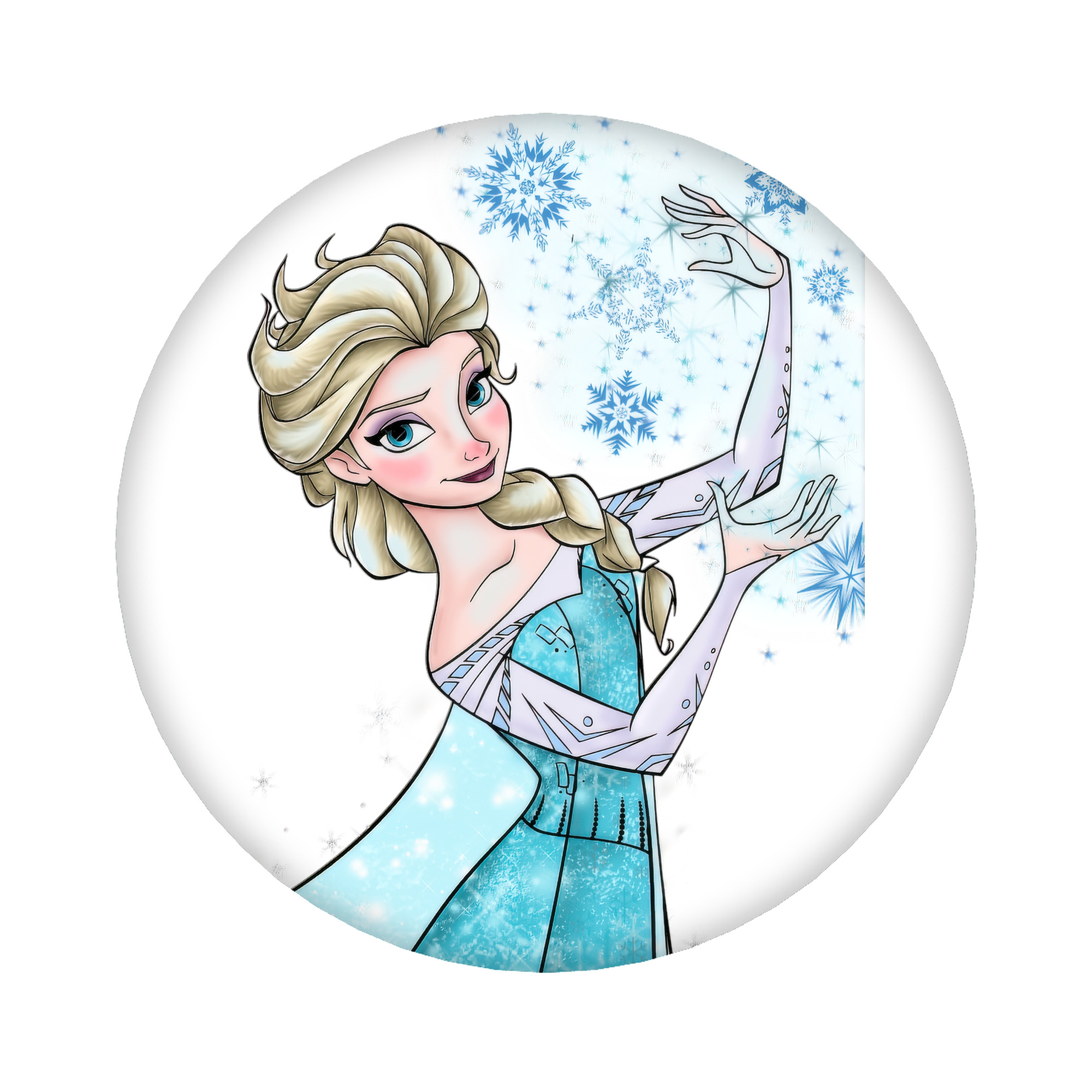 （画像用） アナと雪の女王 アンナ エルサ Frozen Anna Elsa 6cm 缶バッジ 複数セット