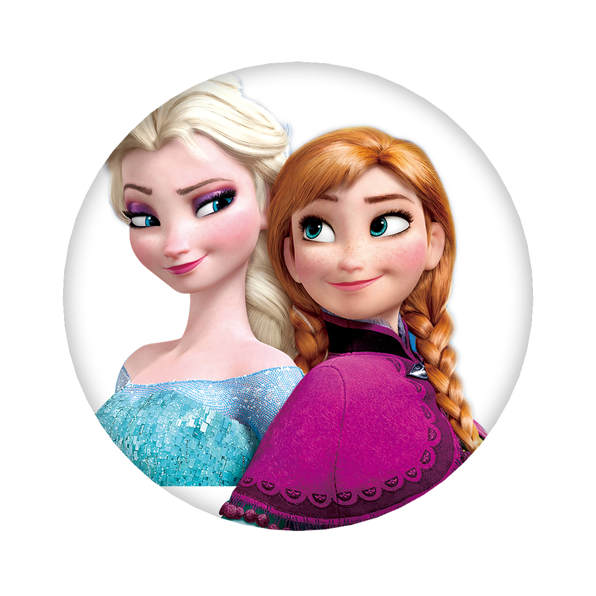 （画像用） アナと雪の女王 アンナ エルサ Frozen Anna Elsa 6cm 缶バッジ 複数セット
