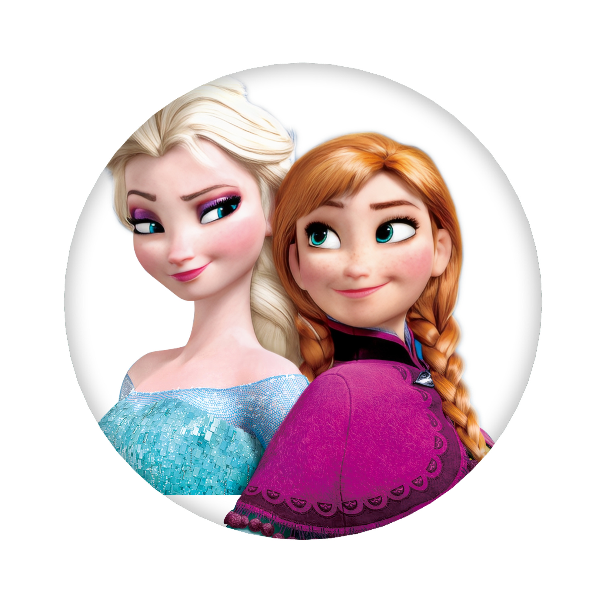 （画像用） アナと雪の女王 アンナ エルサ Frozen Anna Elsa 6cm 缶バッジ 複数セット