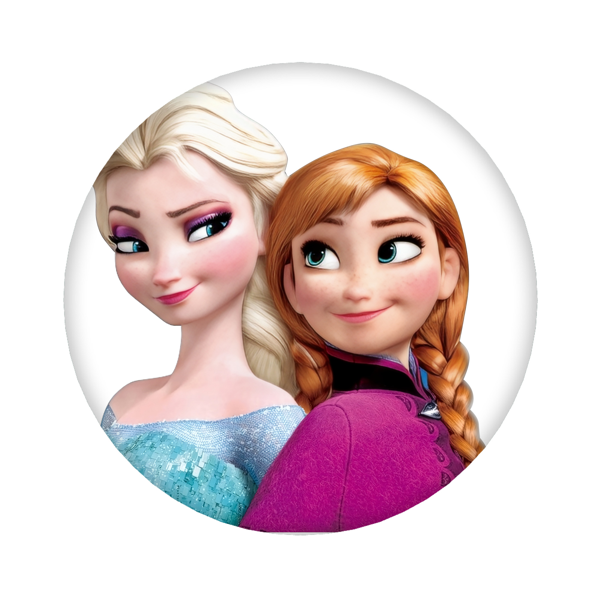 （画像用） アナと雪の女王 アンナ エルサ Frozen Anna Elsa 6cm 缶バッジ 複数セット