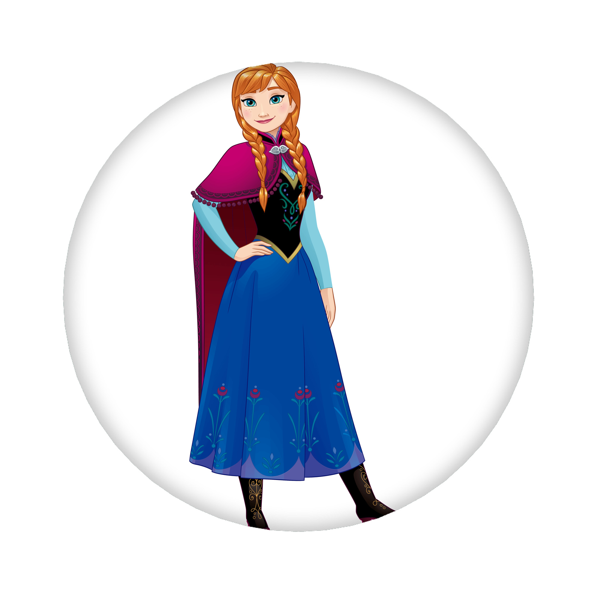 （画像用） アナと雪の女王 アンナ エルサ Frozen Anna Elsa 6cm 缶バッジ 複数セット