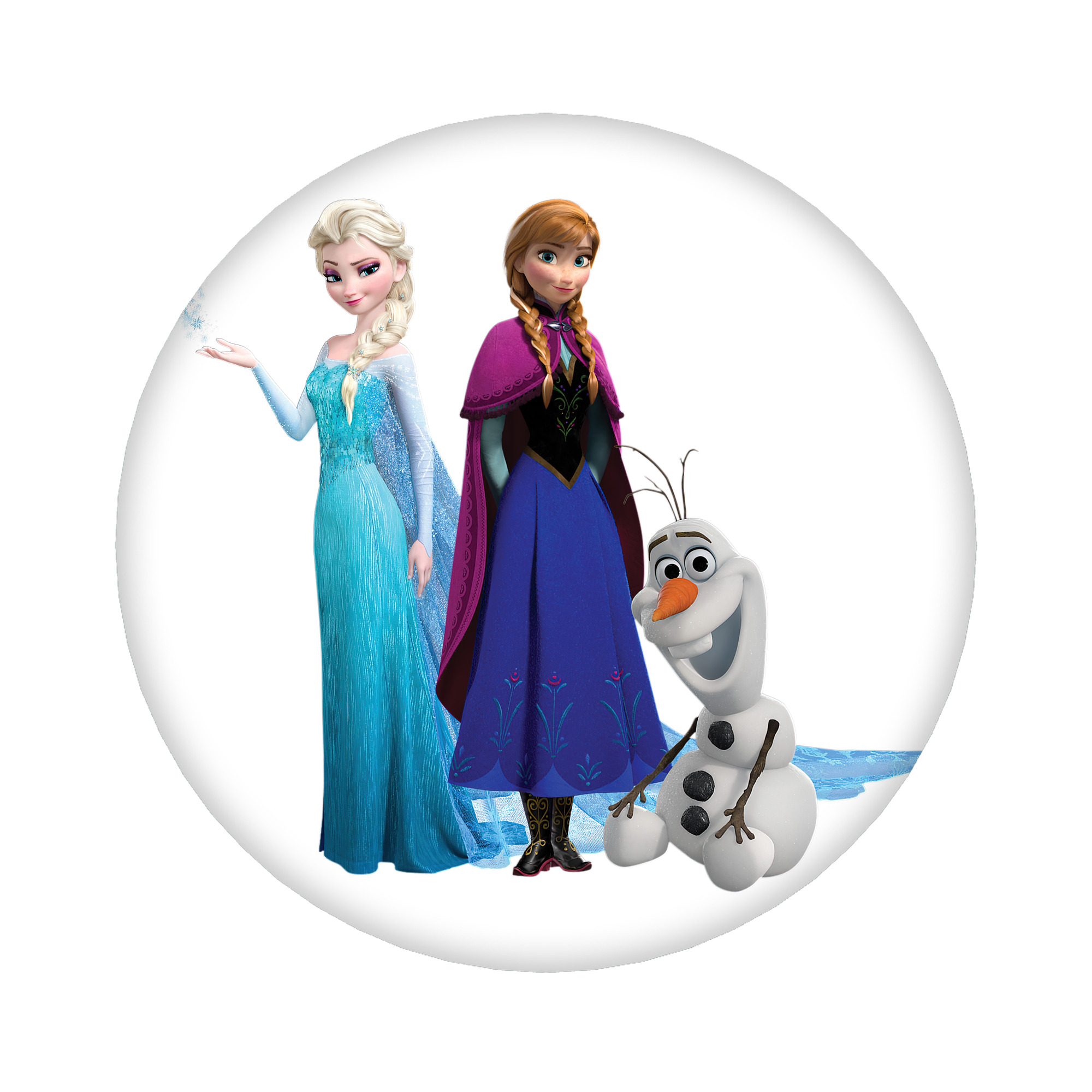 （画像用） アナと雪の女王 アンナ エルサ Frozen Anna Elsa 6cm 缶バッジ 複数セット