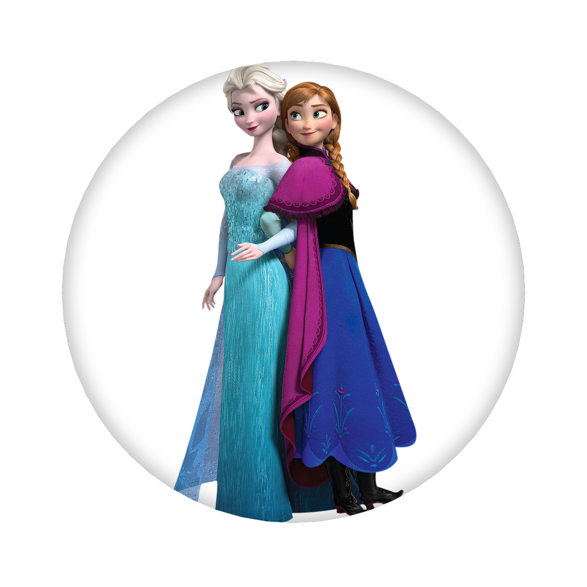 （画像用） アナと雪の女王 アンナ エルサ Frozen Anna Elsa 6cm 缶バッジ 複数セット