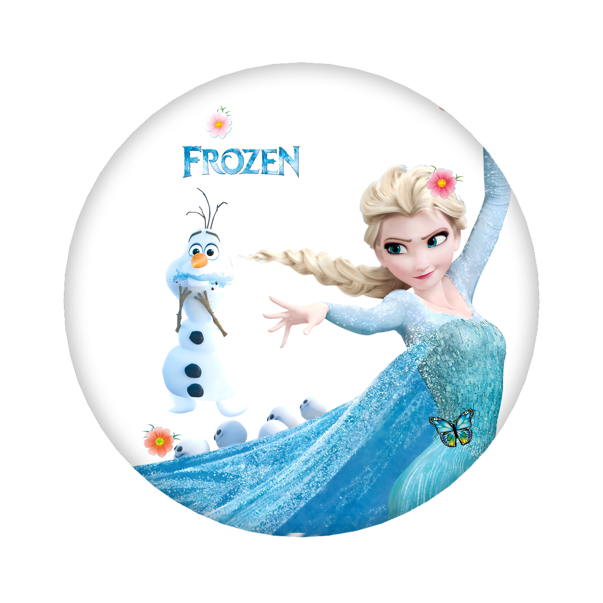 （画像用） アナと雪の女王 アンナ エルサ Frozen Anna Elsa 6cm 缶バッジ 複数セット