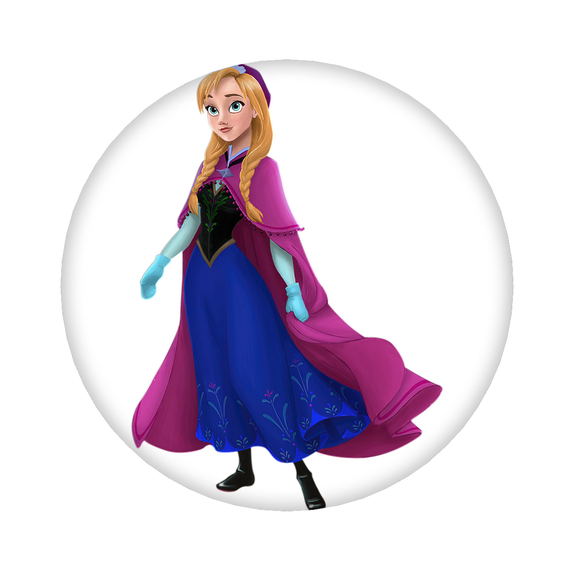 （画像用） アナと雪の女王 アンナ エルサ Frozen Anna Elsa 6cm 缶バッジ 複数セット