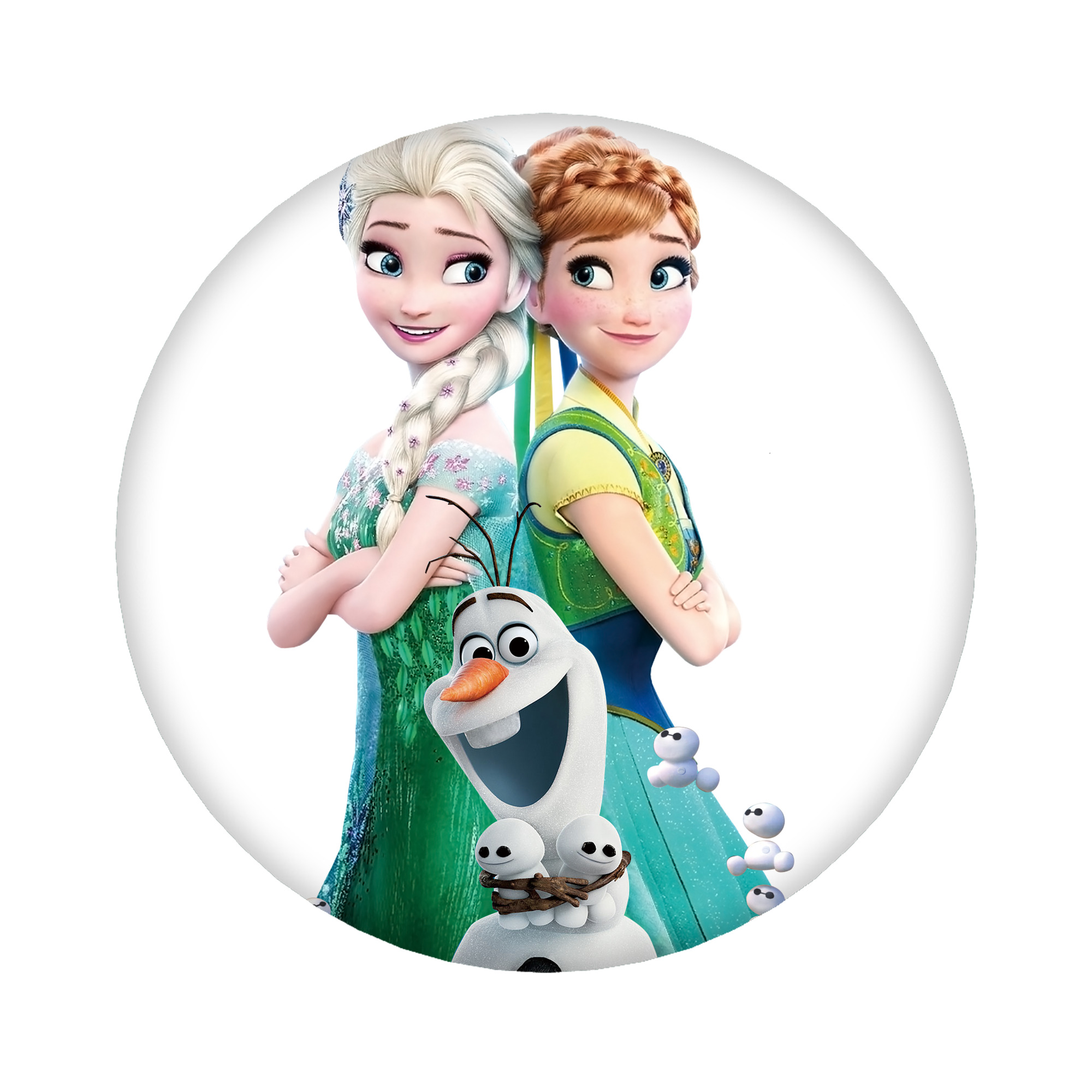 （画像用） アナと雪の女王 アンナ エルサ Frozen Anna Elsa 6cm 缶バッジ 複数セット