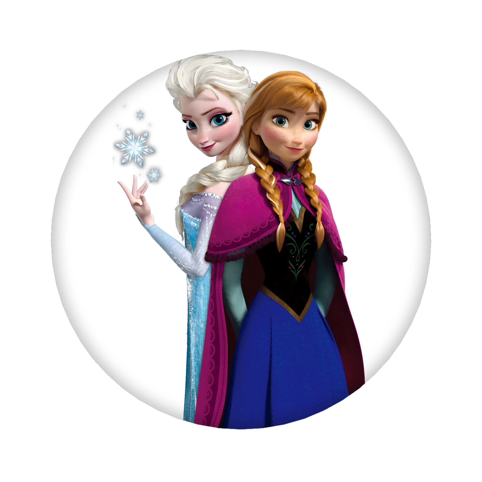 （画像用） アナと雪の女王 アンナ エルサ Frozen Anna Elsa 6cm 缶バッジ 複数セット