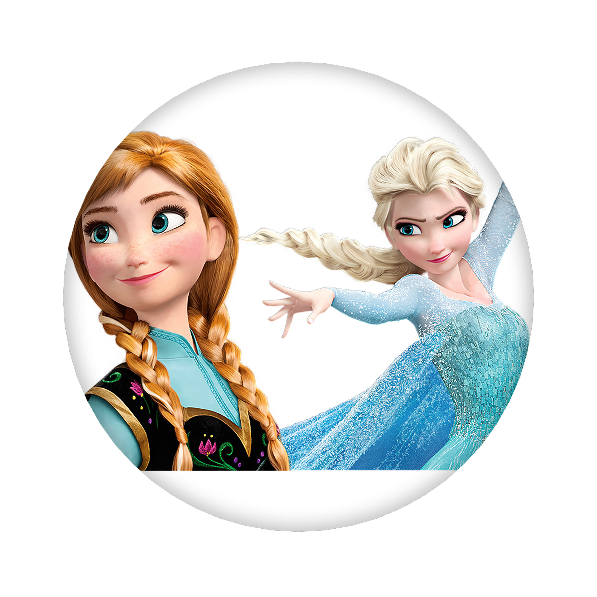 （画像用） アナと雪の女王 アンナ エルサ Frozen Anna Elsa 6cm 缶バッジ 複数セット