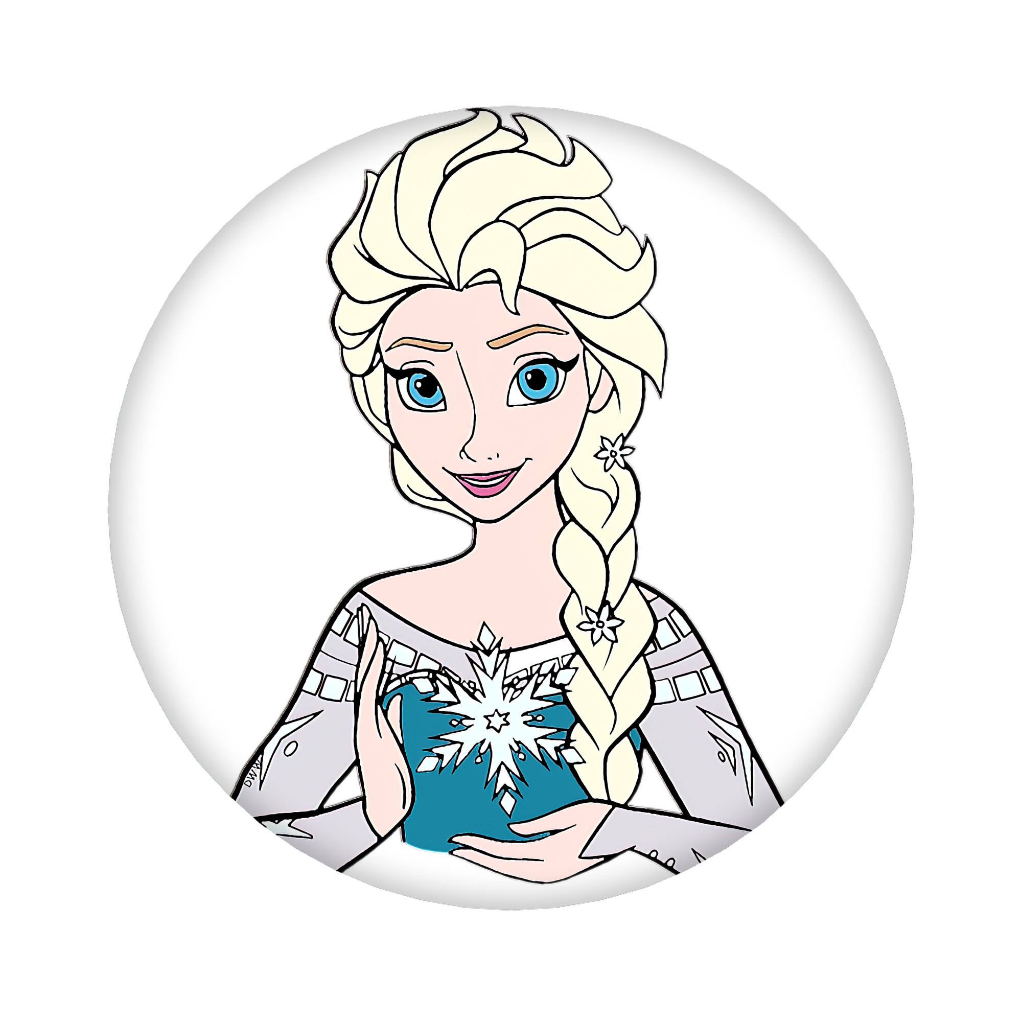 （画像用） アナと雪の女王 アンナ エルサ Frozen Anna Elsa 6cm 缶バッジ 複数セット