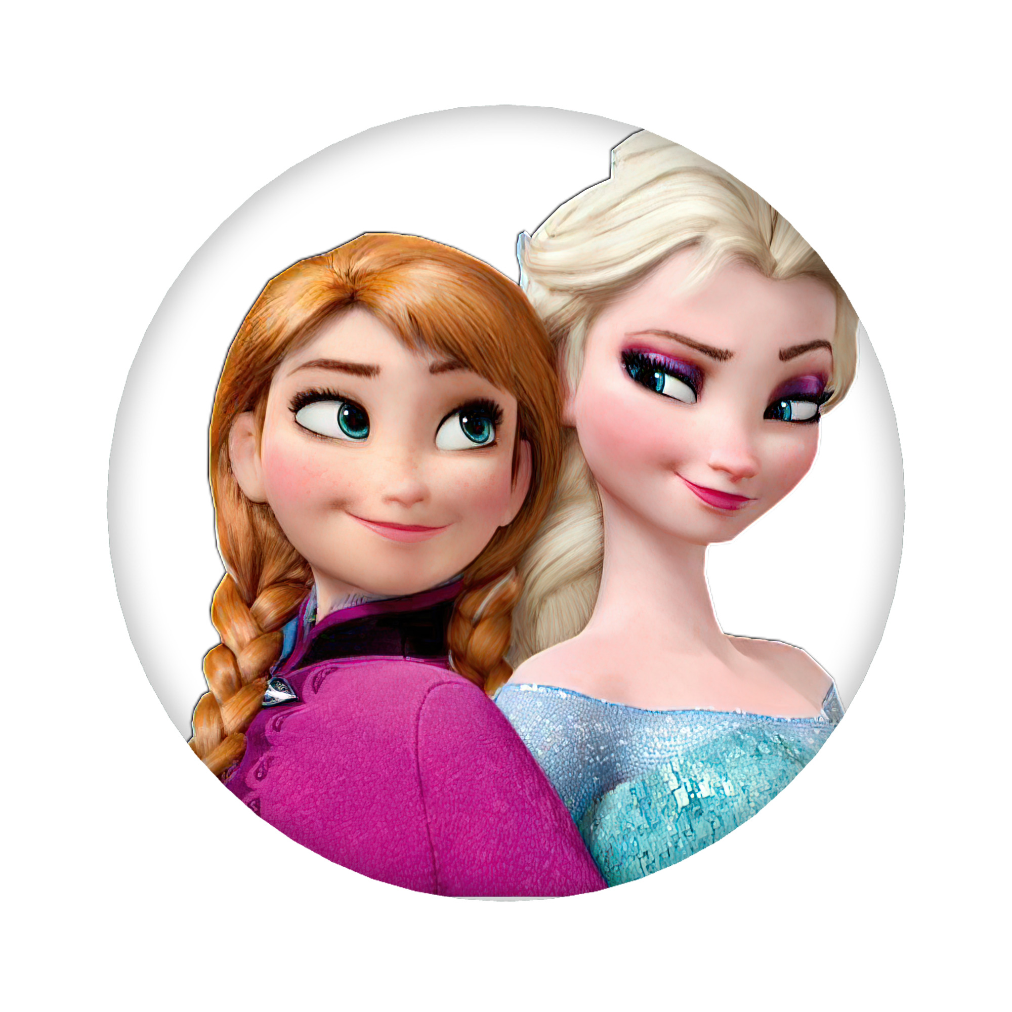 （画像用） アナと雪の女王 アンナ エルサ Frozen Anna Elsa 6cm 缶バッジ 複数セット