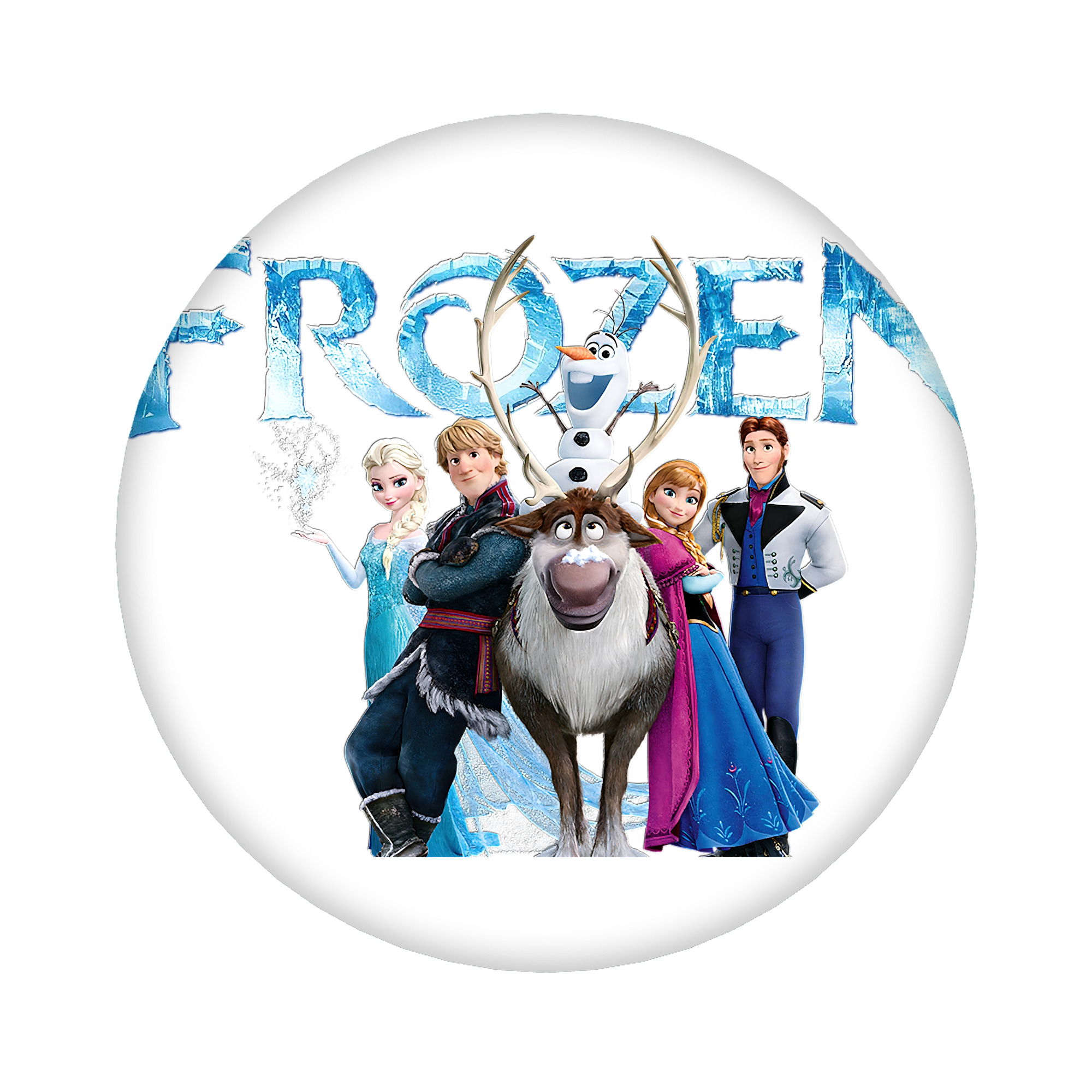 （画像用） アナと雪の女王 アンナ エルサ Frozen Anna Elsa 6cm 缶バッジ 複数セット