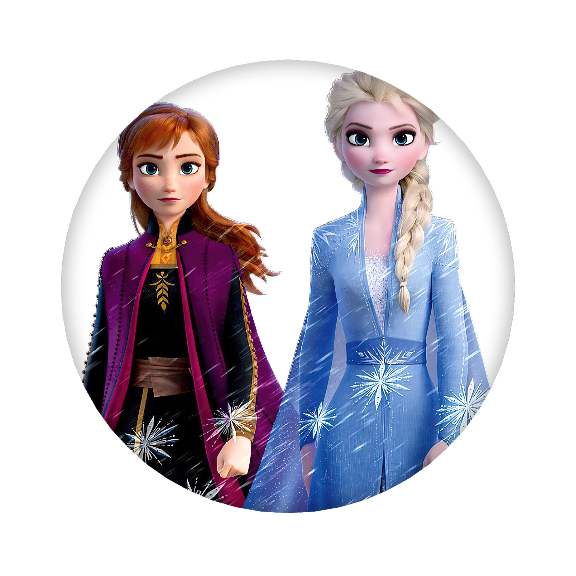 （画像用） アナと雪の女王 アンナ エルサ Frozen Anna Elsa 6cm 缶バッジ 複数セット