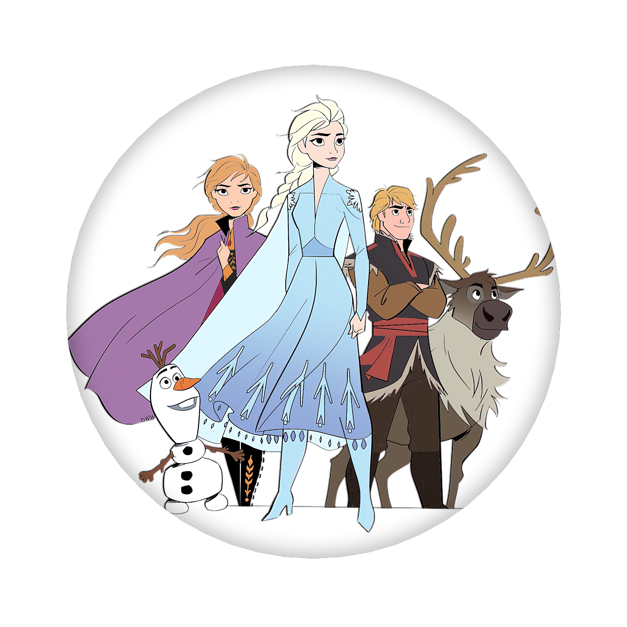 （画像用） アナと雪の女王 アンナ エルサ Frozen Anna Elsa 6cm 缶バッジ 複数セット