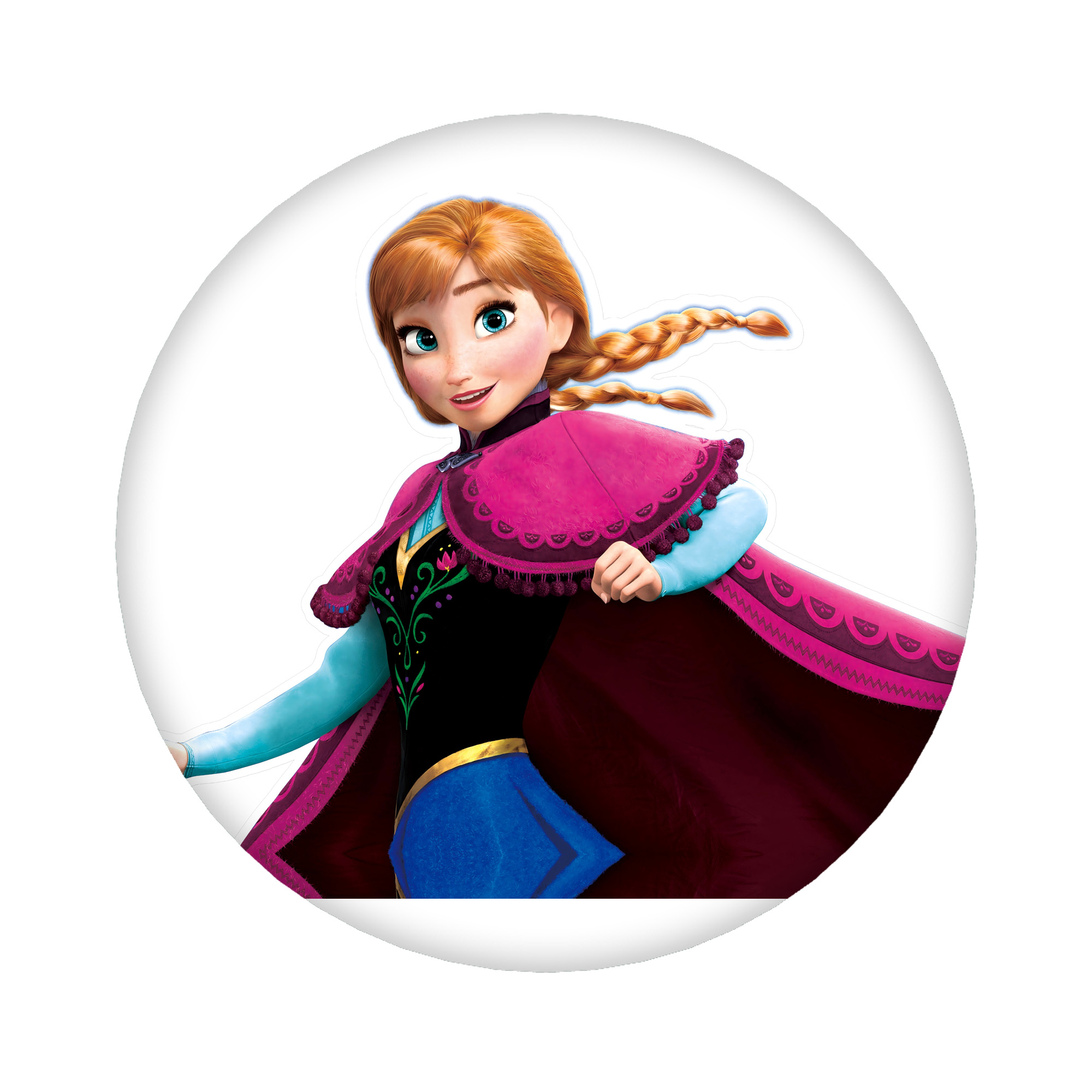 （画像用） アナと雪の女王 アンナ エルサ Frozen Anna Elsa 6cm 缶バッジ 複数セット