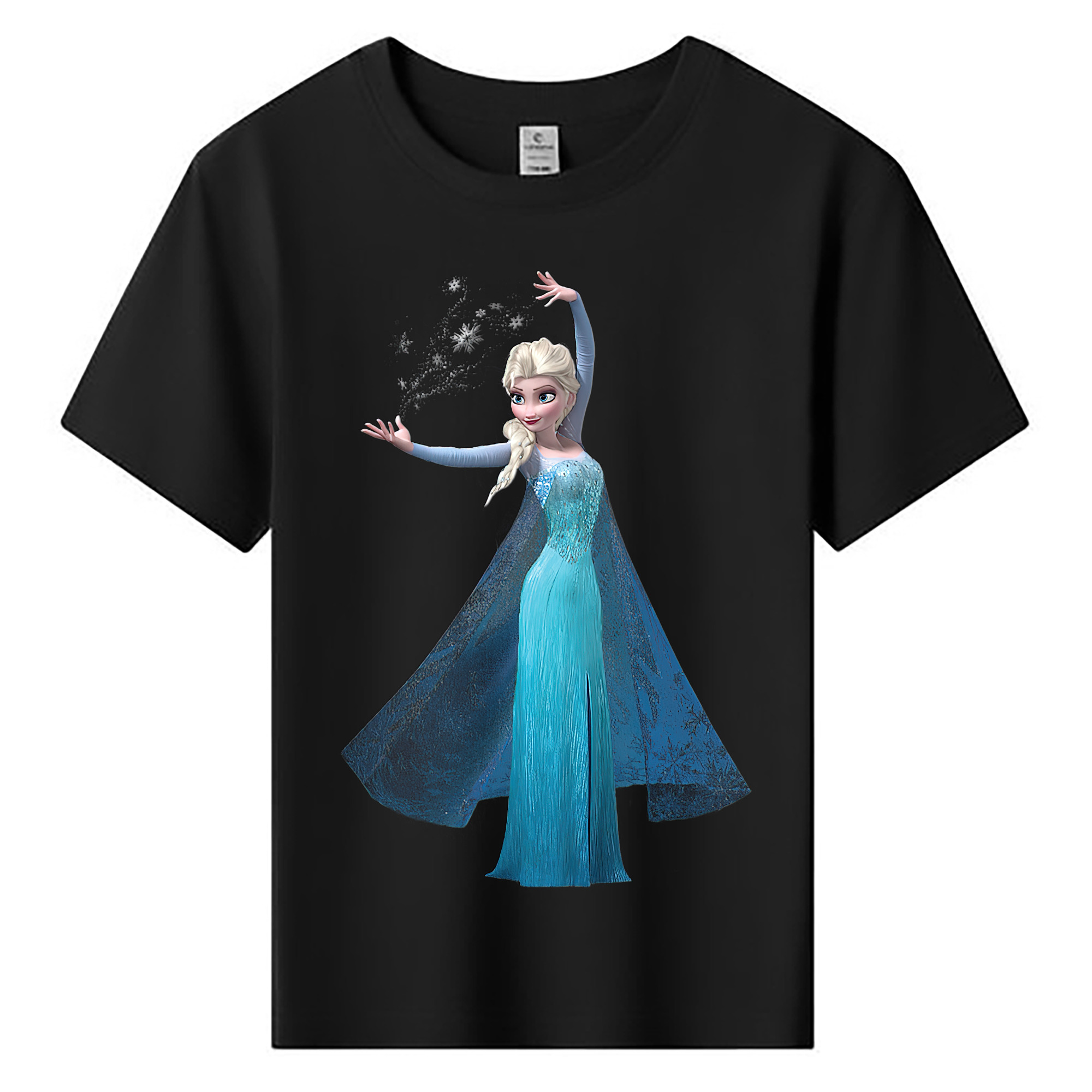 （画像用） アナと雪の女王 アンナ エルサ Frozen Anna Elsa 綿100％キッズTシャツ（フロントプリント）
