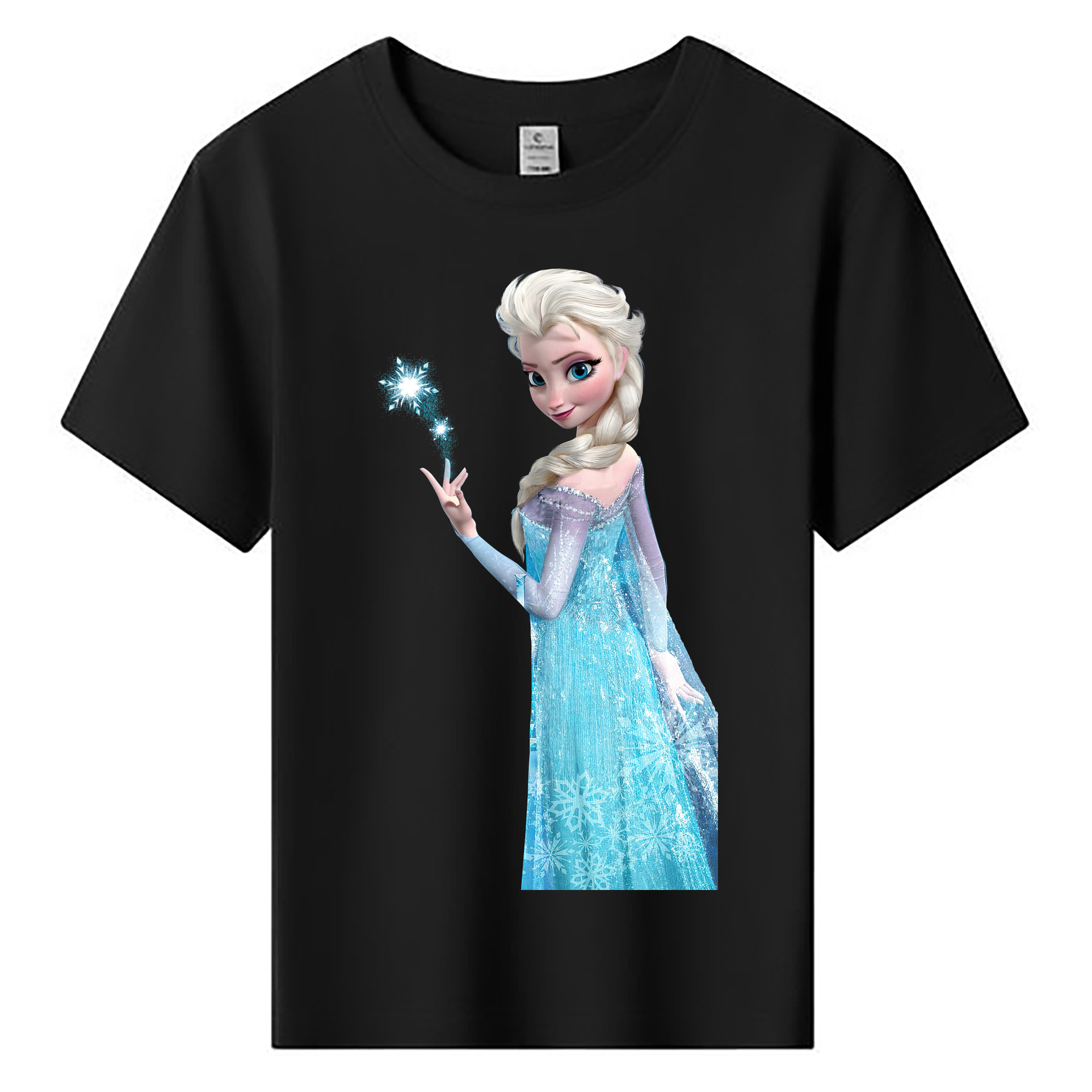 （画像用） アナと雪の女王 アンナ エルサ Frozen Anna Elsa 綿100％キッズTシャツ（フロントプリント）
