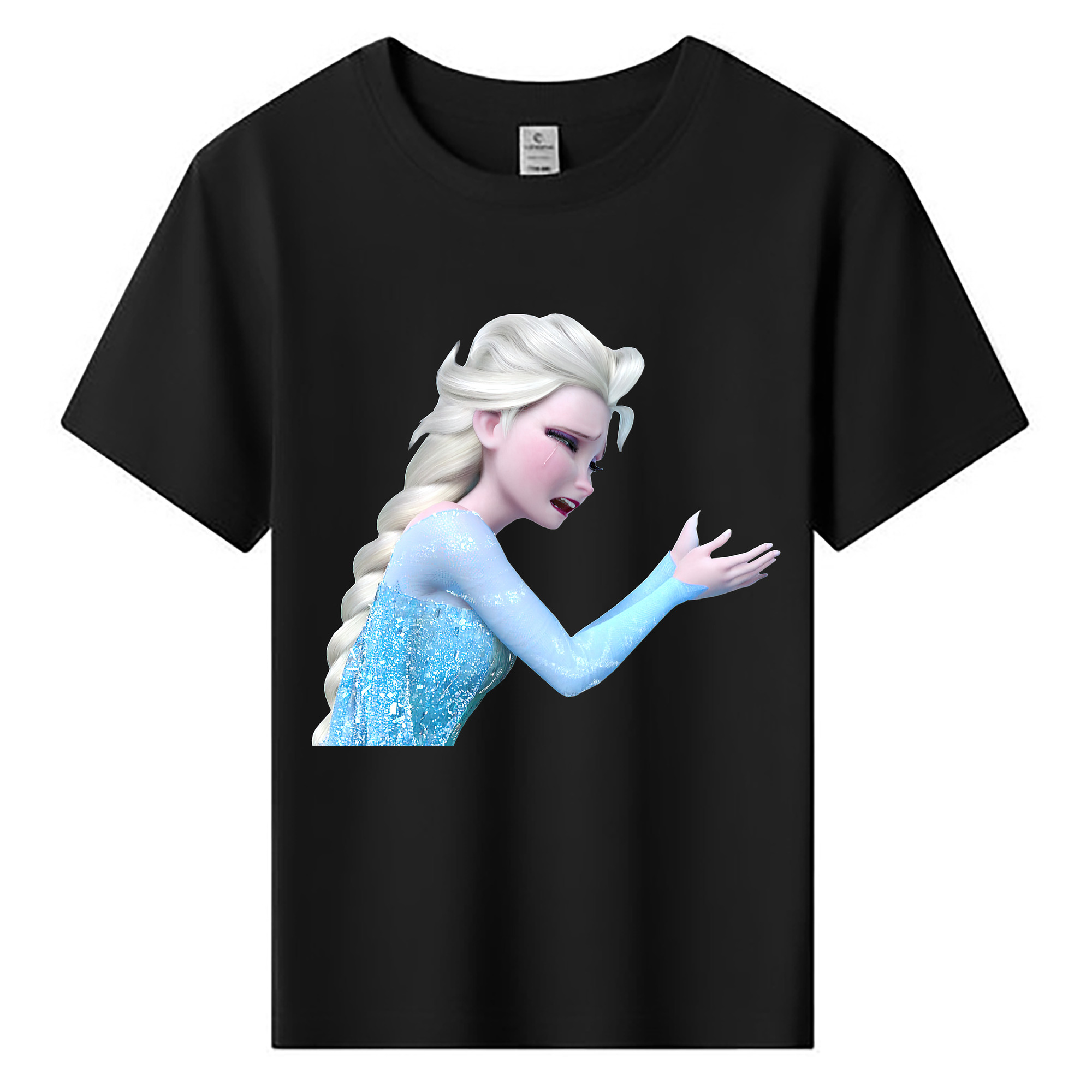 （画像用） アナと雪の女王 アンナ エルサ Frozen Anna Elsa 綿100％キッズTシャツ（フロントプリント）